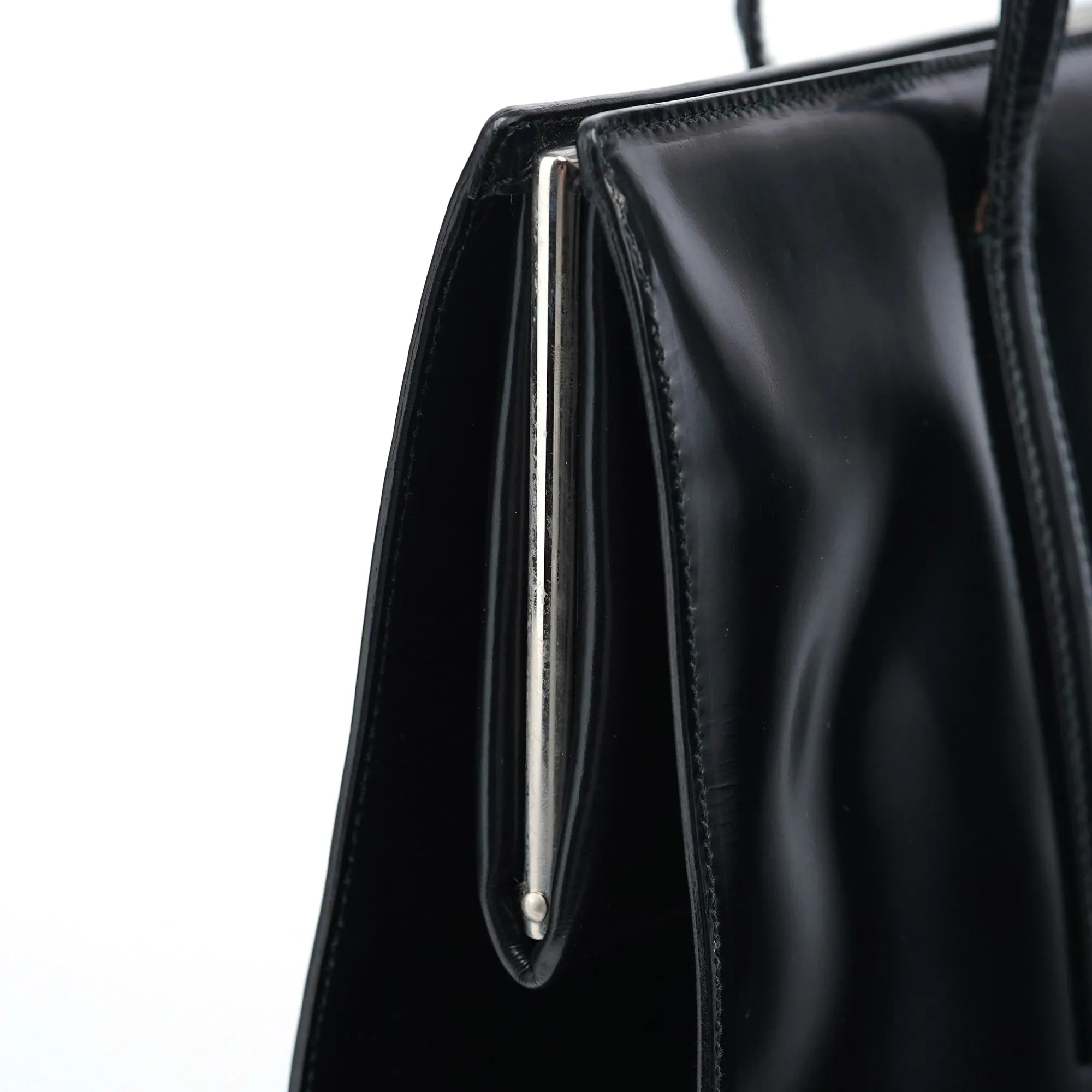 1995 Black Spazzolato Clutch Tote Bag