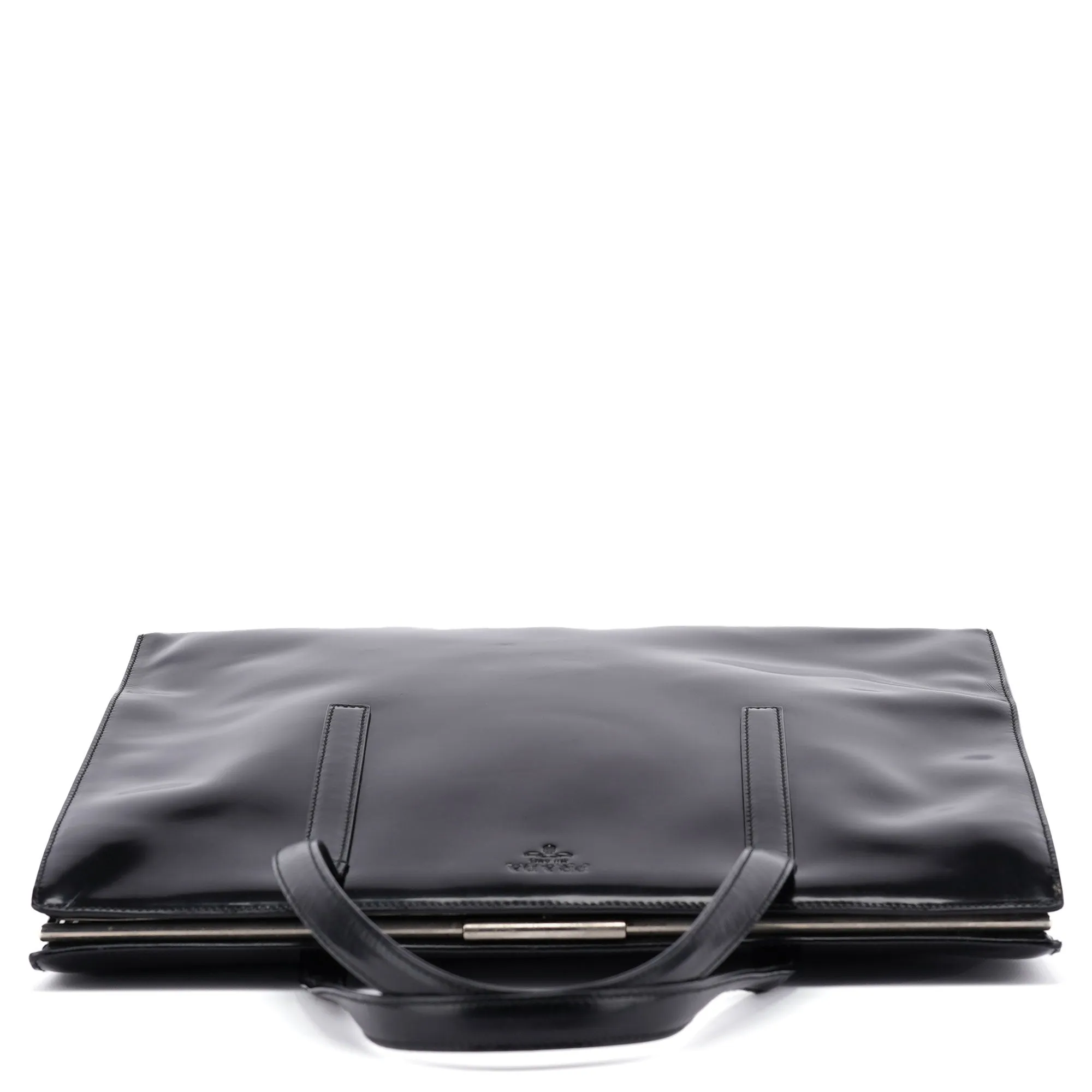 1995 Black Spazzolato Clutch Tote Bag