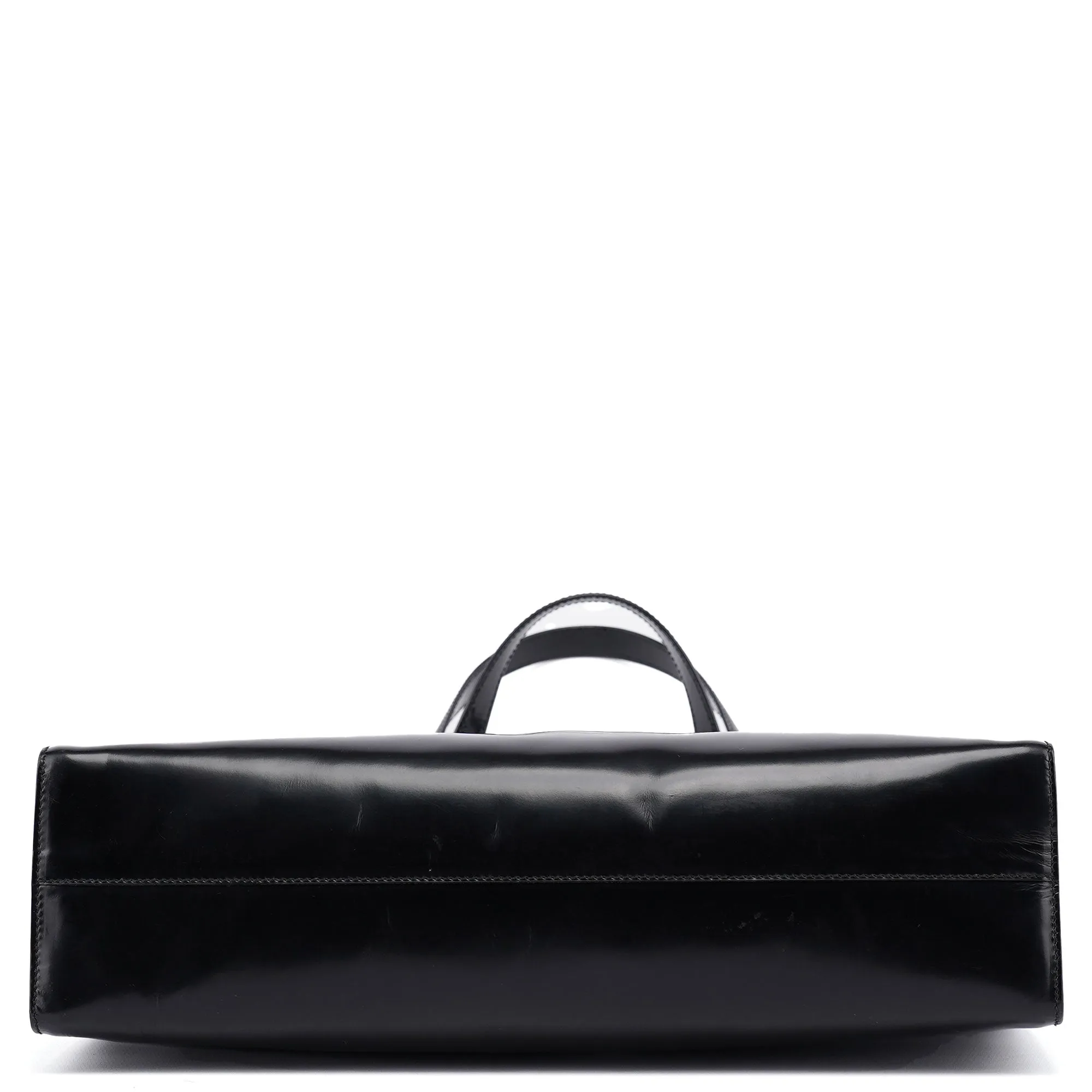 1995 Black Spazzolato Clutch Tote Bag