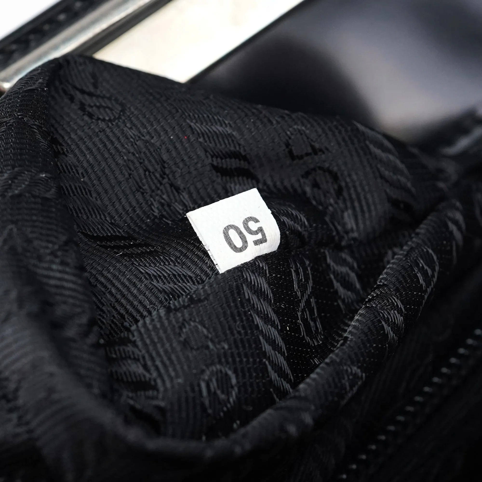 1995 Black Spazzolato Clutch Tote Bag