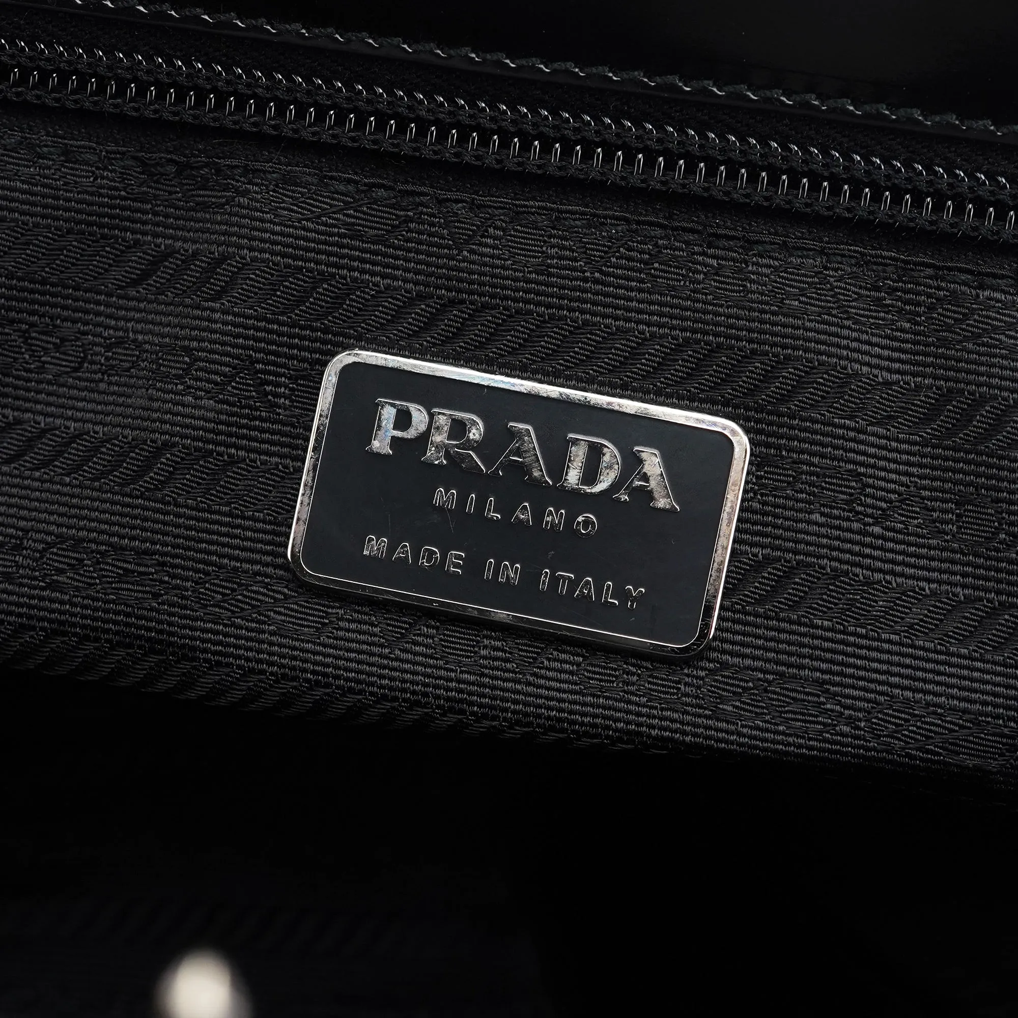 1995 Black Spazzolato Clutch Tote Bag