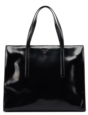 1995 Black Spazzolato Clutch Tote Bag