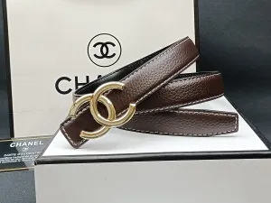 8 Colors luxury double C multi-color lychee leather belt