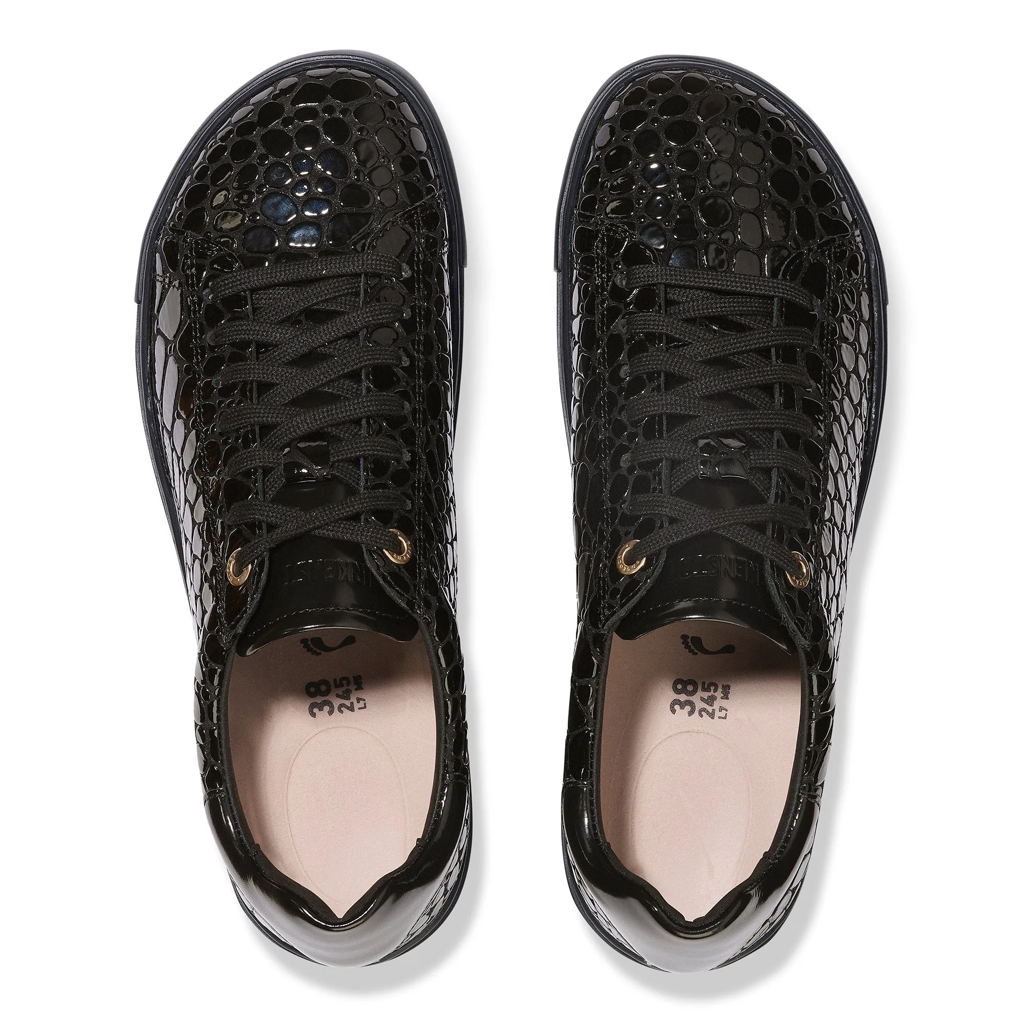 Bend Low | High Shine Patent Leather | Black Croc