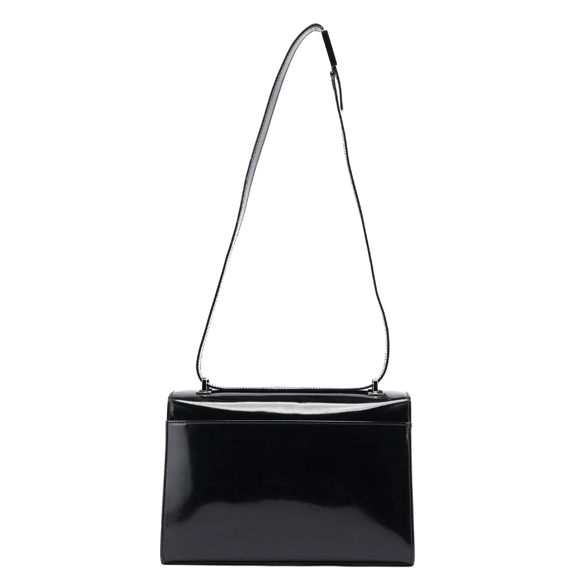 Black Patent Leather Shoulder Bag