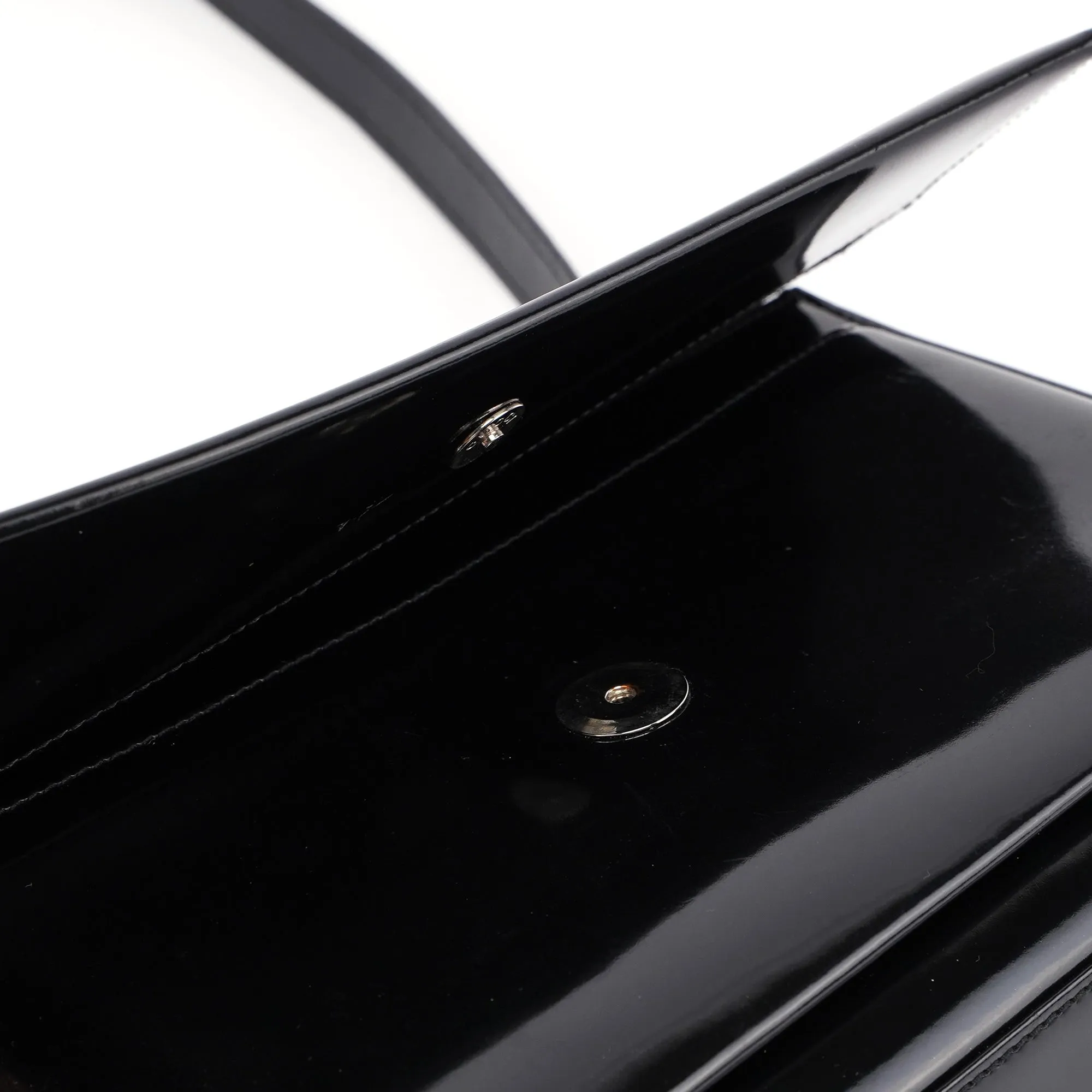 Black Patent Leather Shoulder Bag