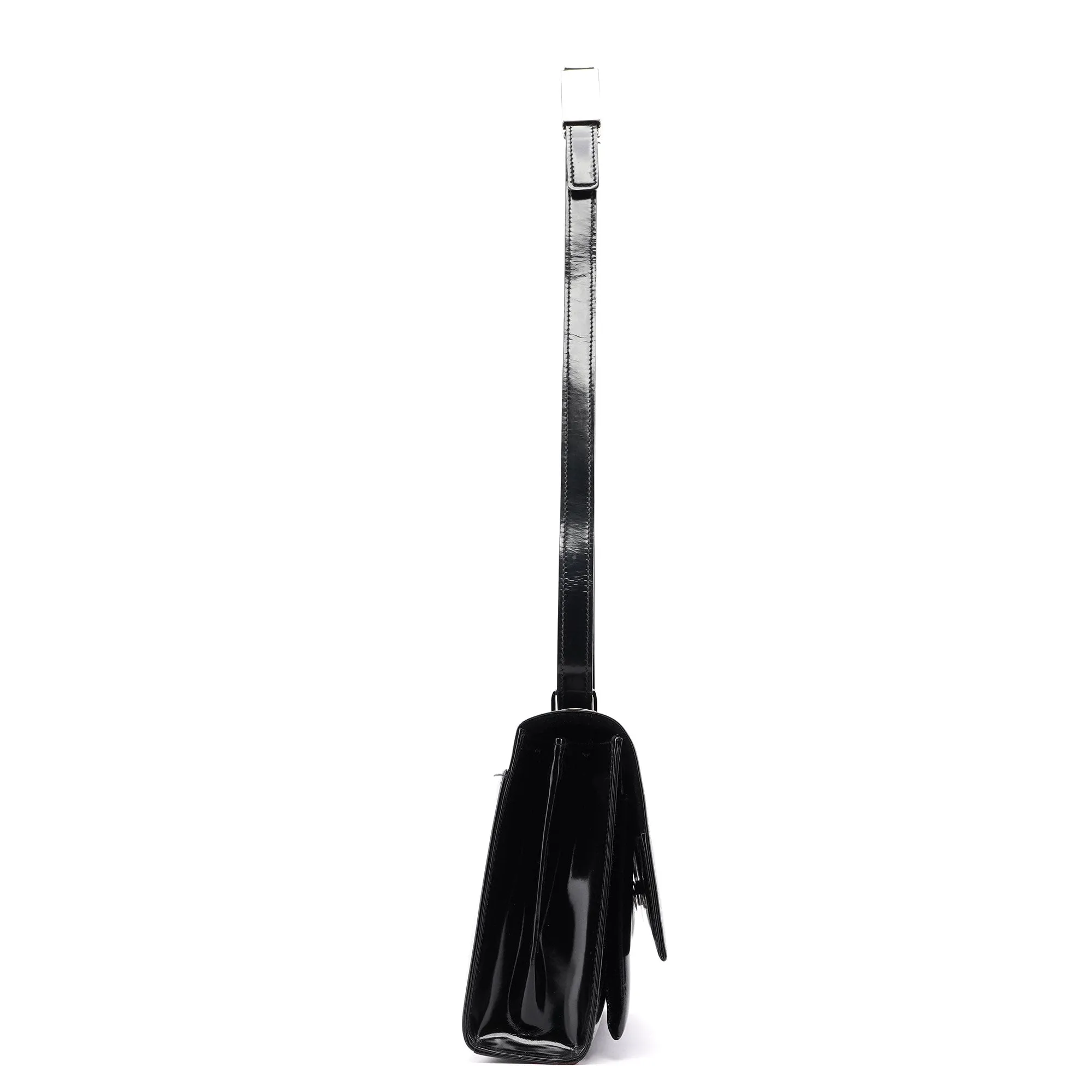 Black Patent Leather Shoulder Bag