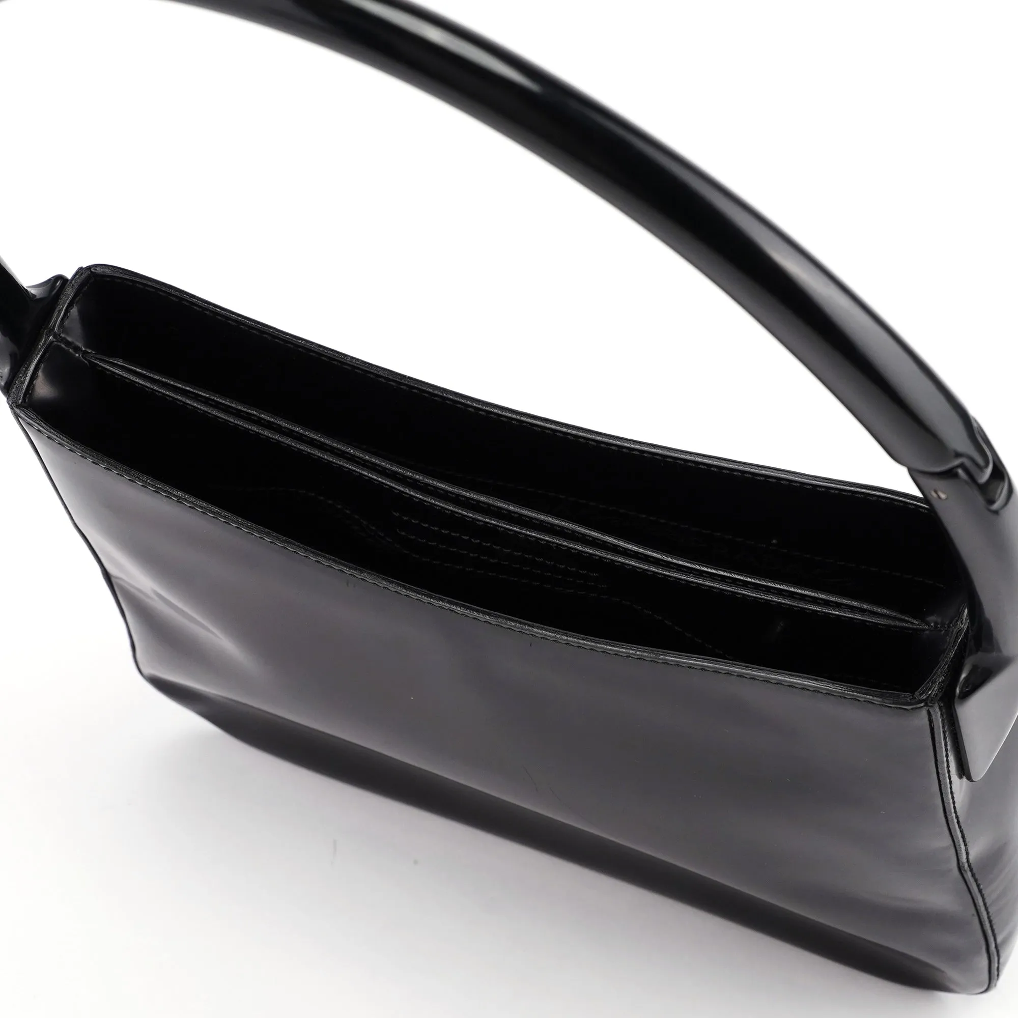 Black Spazzolato Sport Shoulder Bag