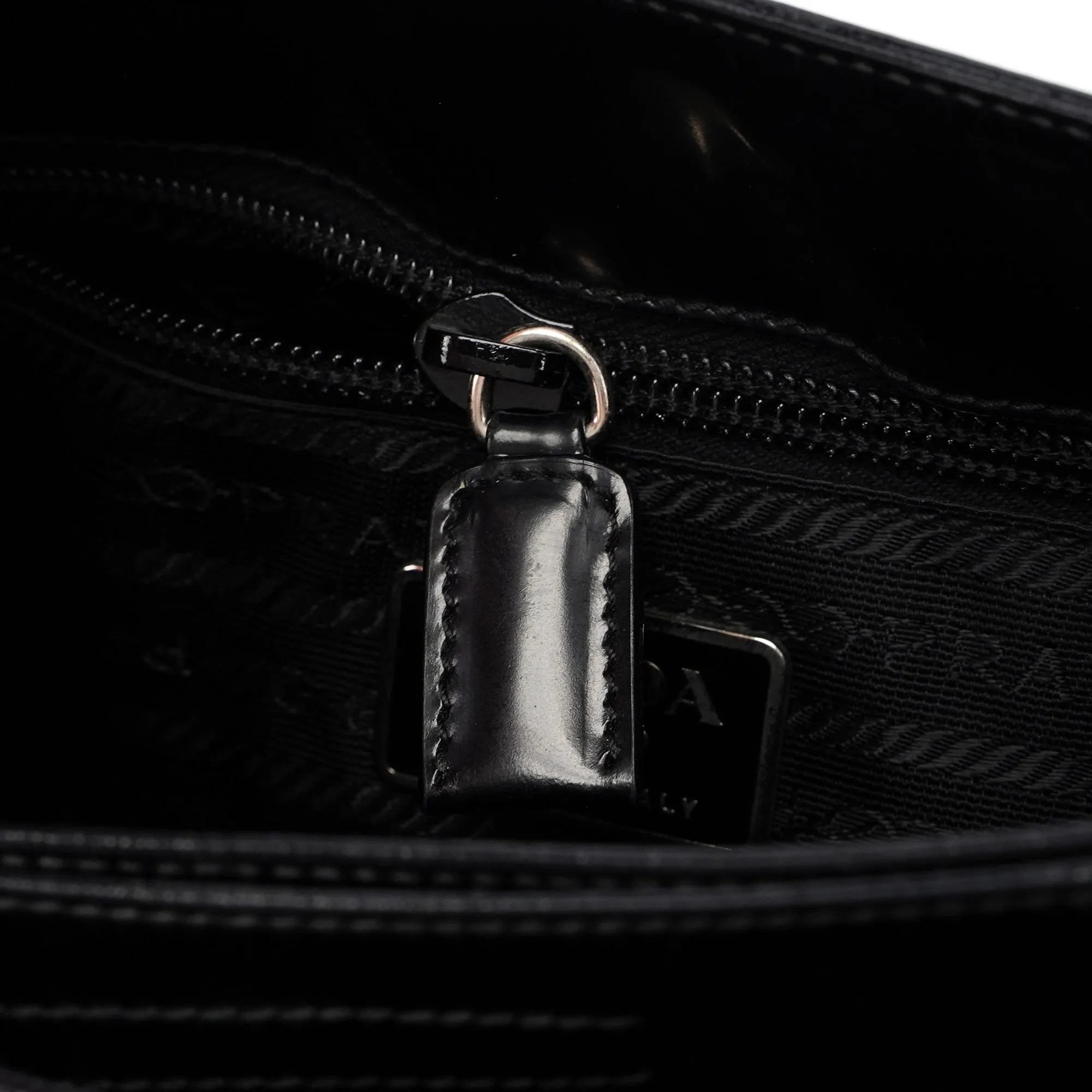 Black Spazzolato Sport Shoulder Bag