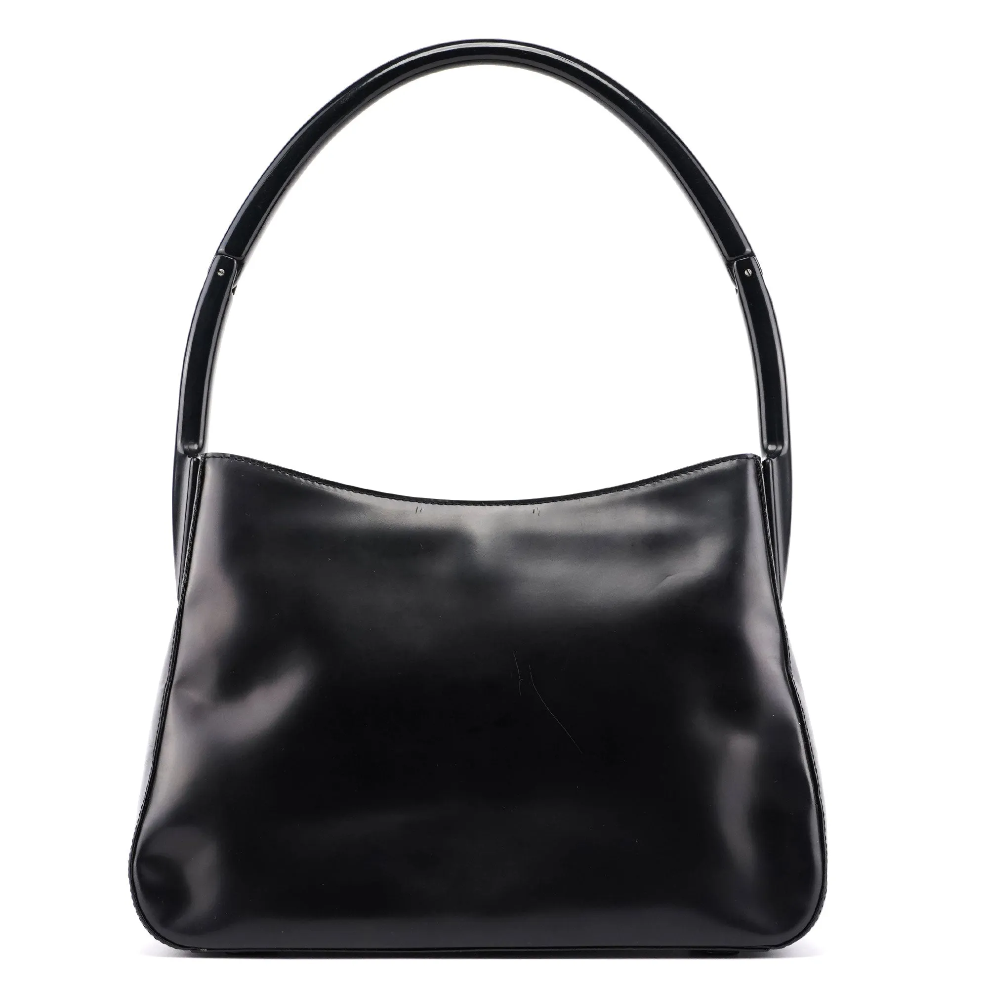 Black Spazzolato Sport Shoulder Bag