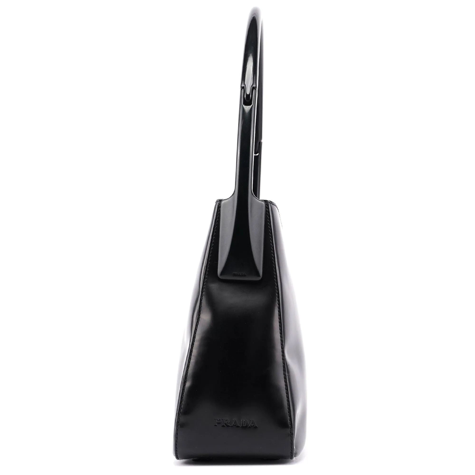 Black Spazzolato Sport Shoulder Bag