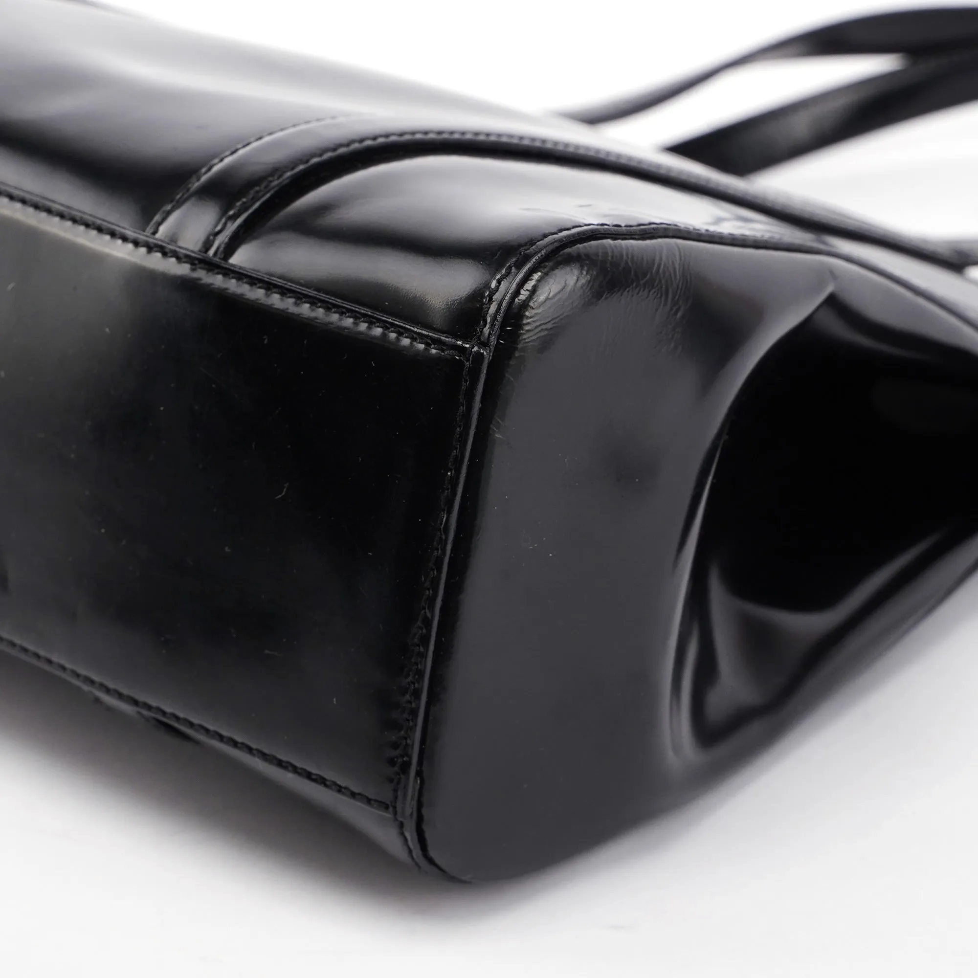Black Spazzolato Tote