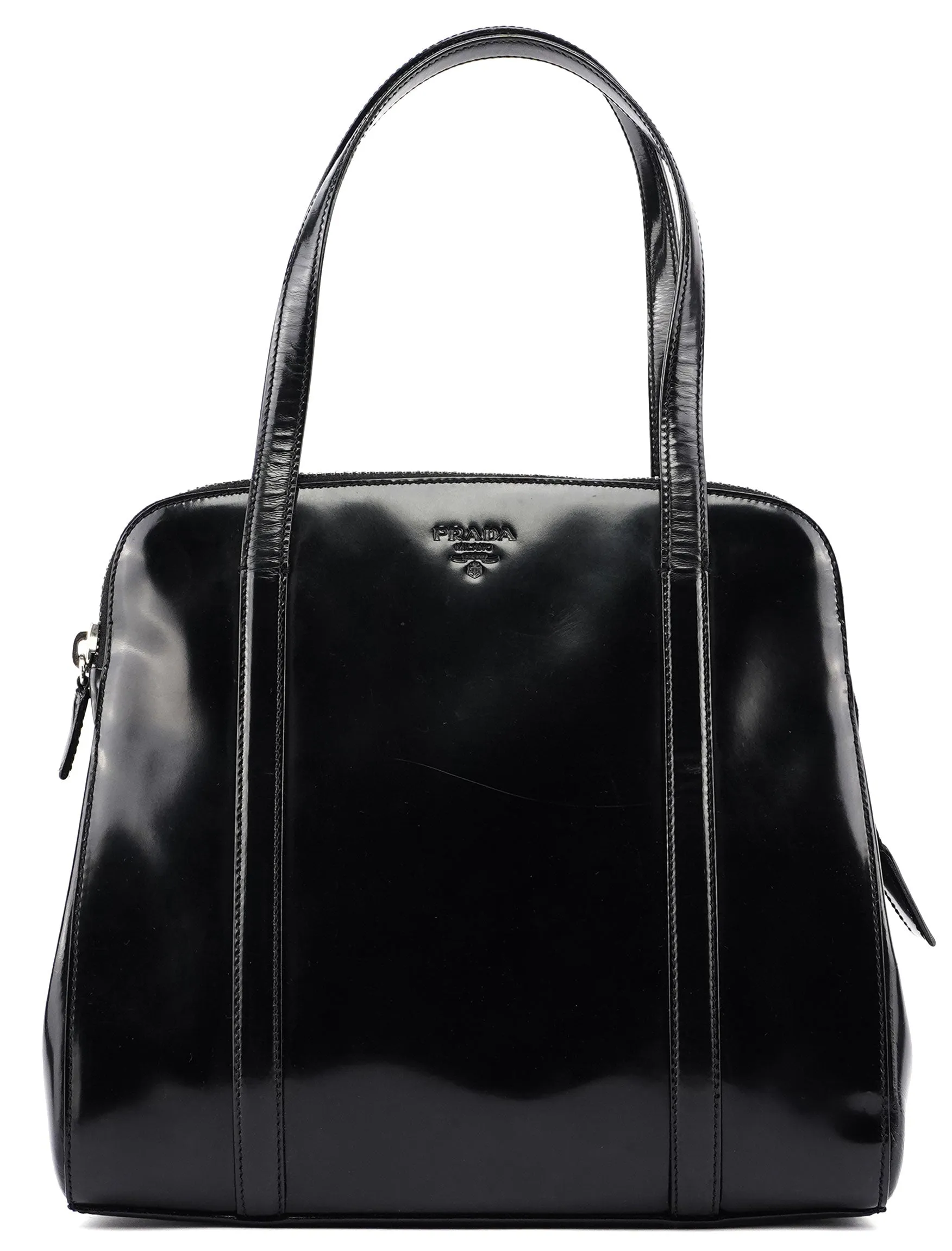 Black Spazzolato Tote