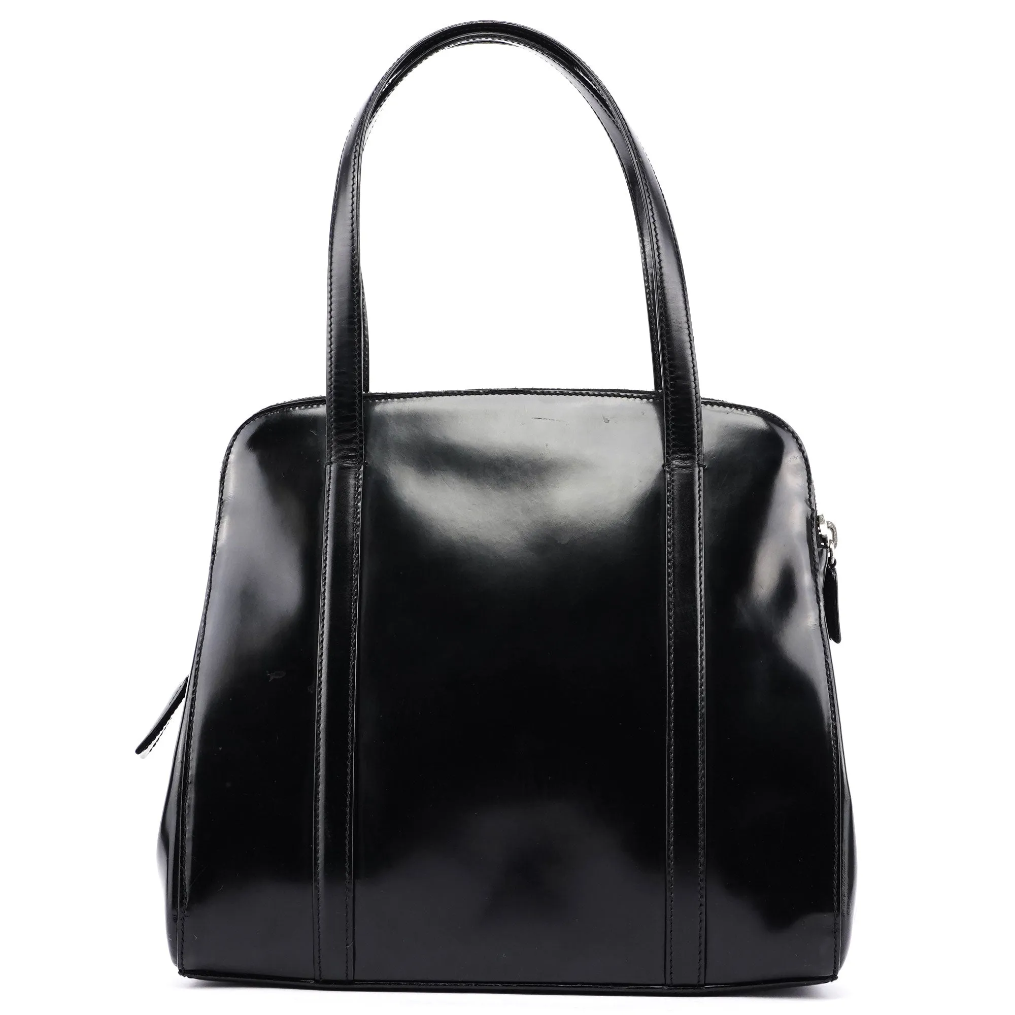 Black Spazzolato Tote
