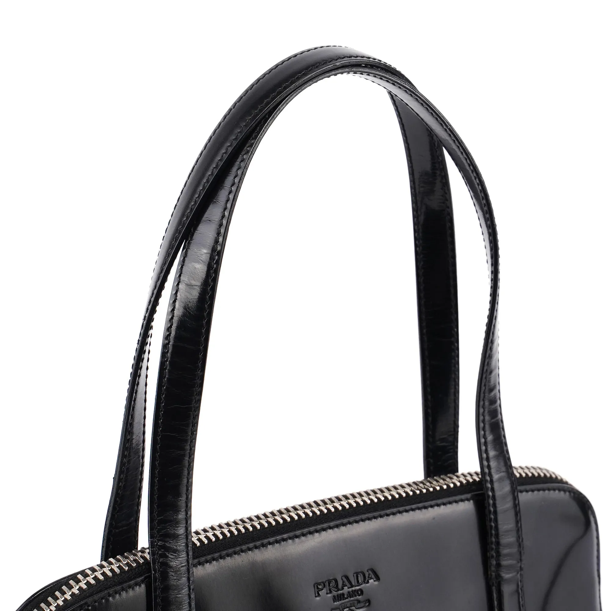 Black Spazzolato Tote