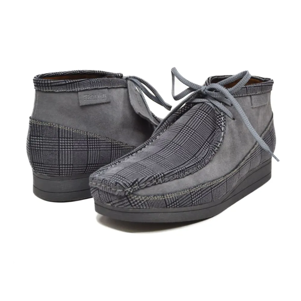 British Walkers New Castle Men's Multi Color Plaid Leather and Suede Ankle Boots