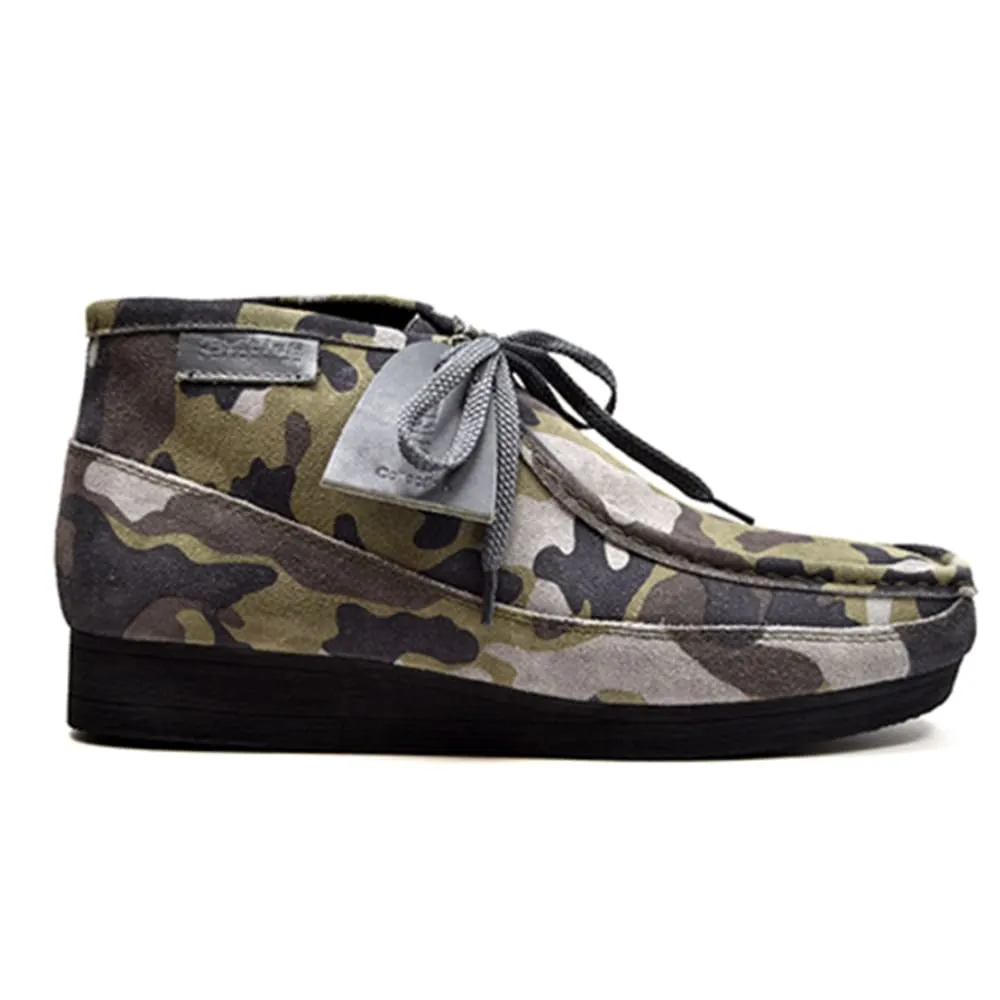 British Walkers New Castle Men's Multi Color Plaid Leather and Suede Ankle Boots