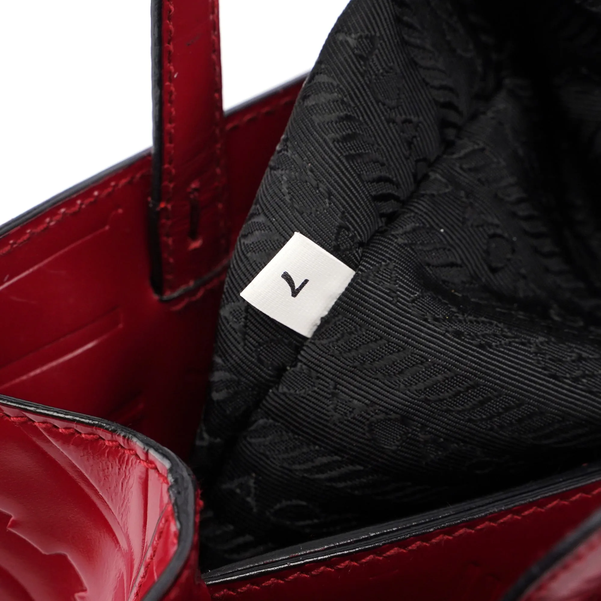 Burgundy Spazzolato Embossed Tote Bag