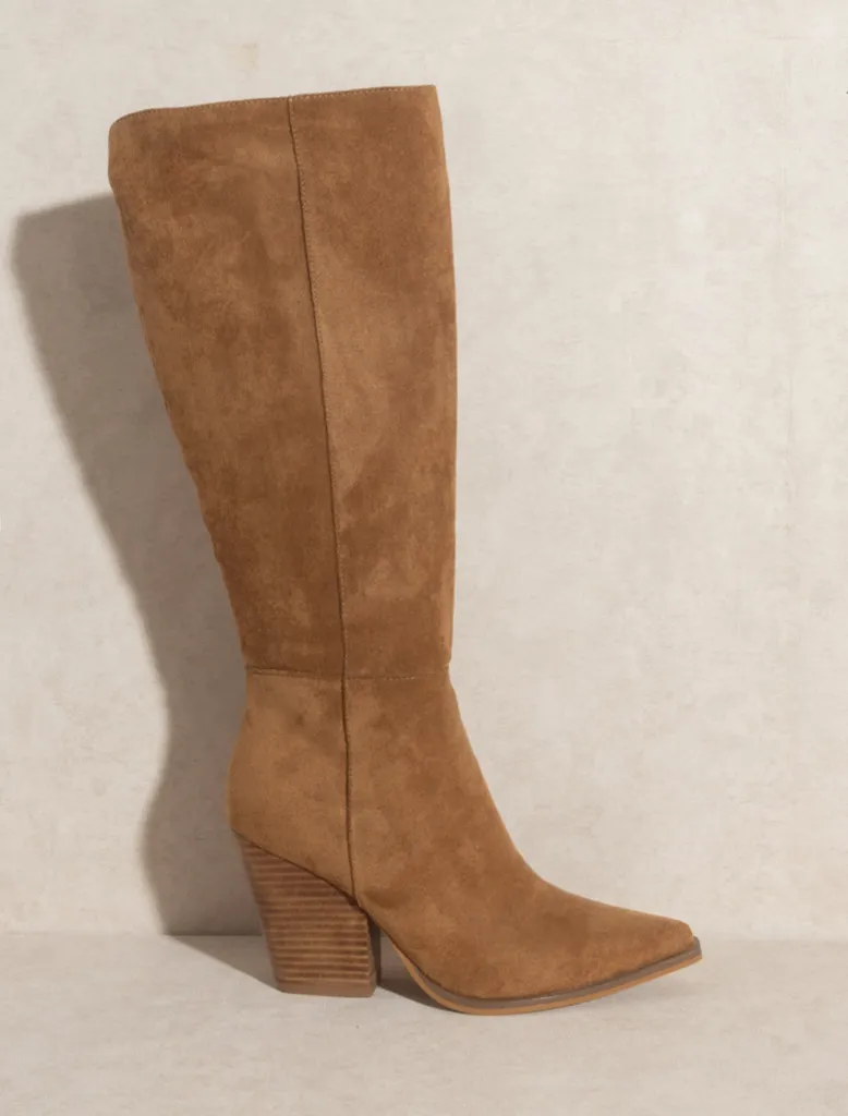 Camel Knee High Boots
