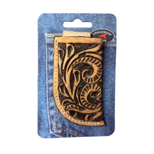 Challenger Belts Leather Embossed Knife Sheath