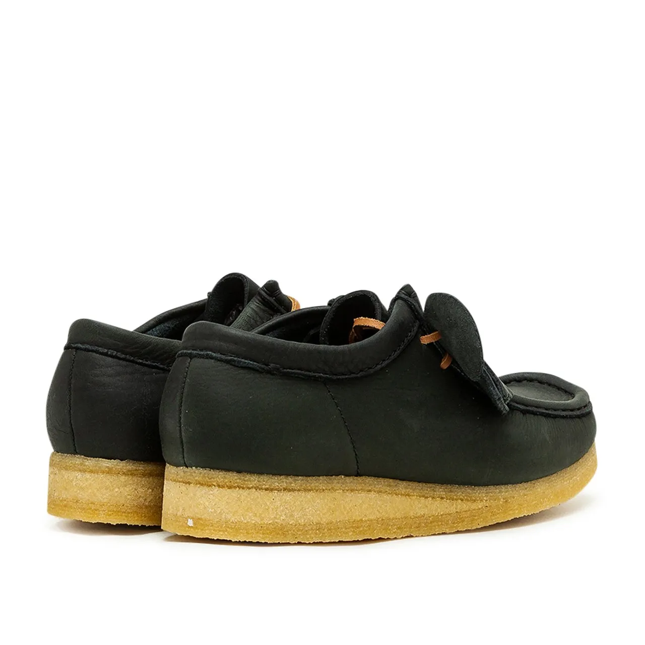 clarks originals x horween leather wallabee boot (black)