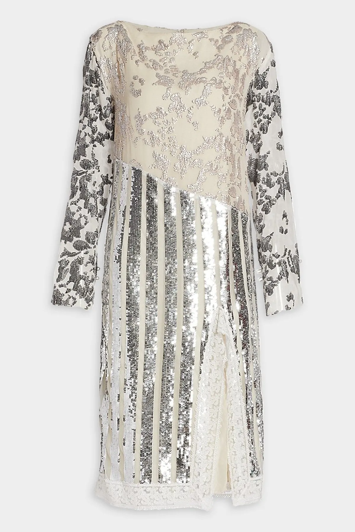 Dancando Dress in Silver Multi