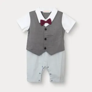 Decent Formal Multi Themed Little Boy Romper