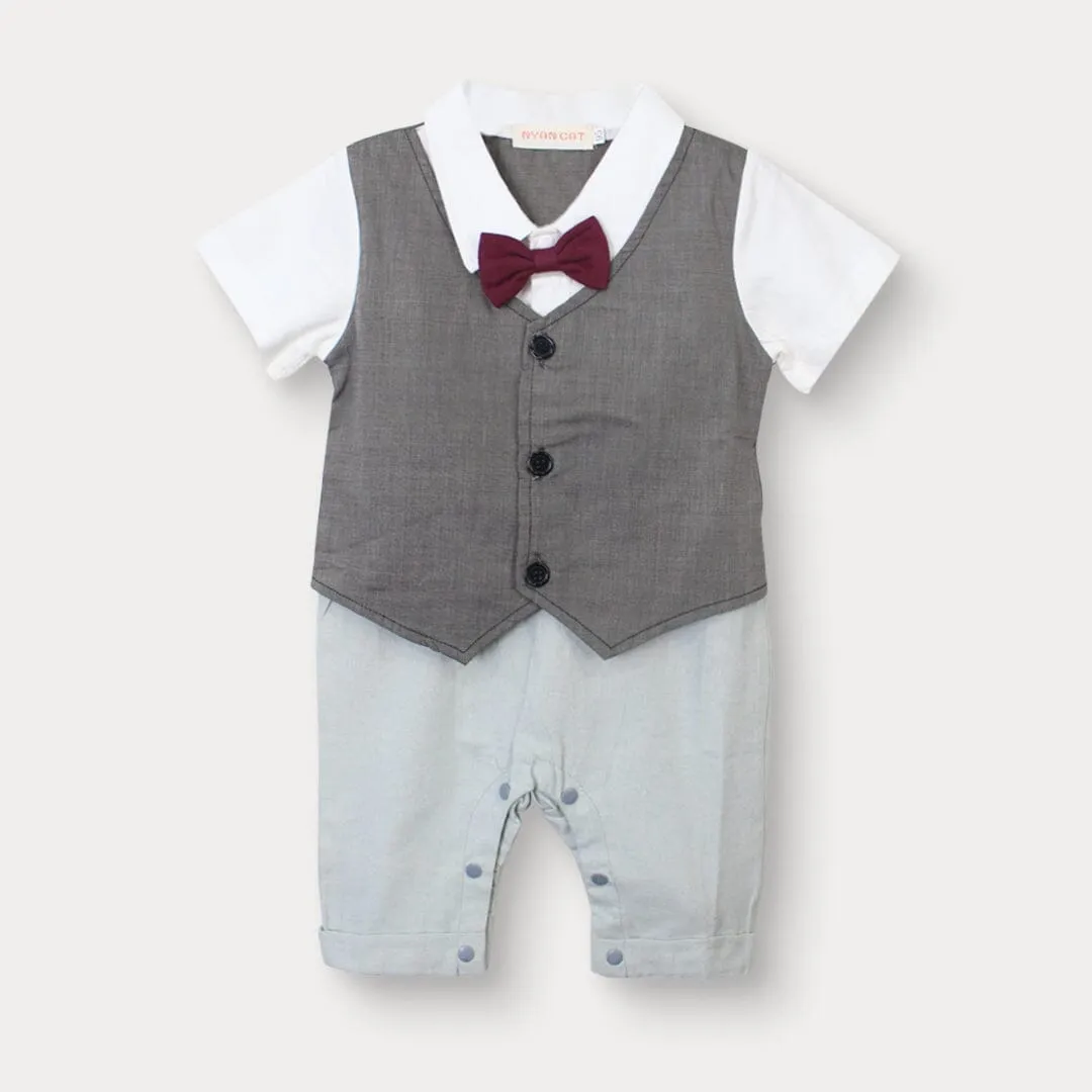 Decent Formal Multi Themed Little Boy Romper