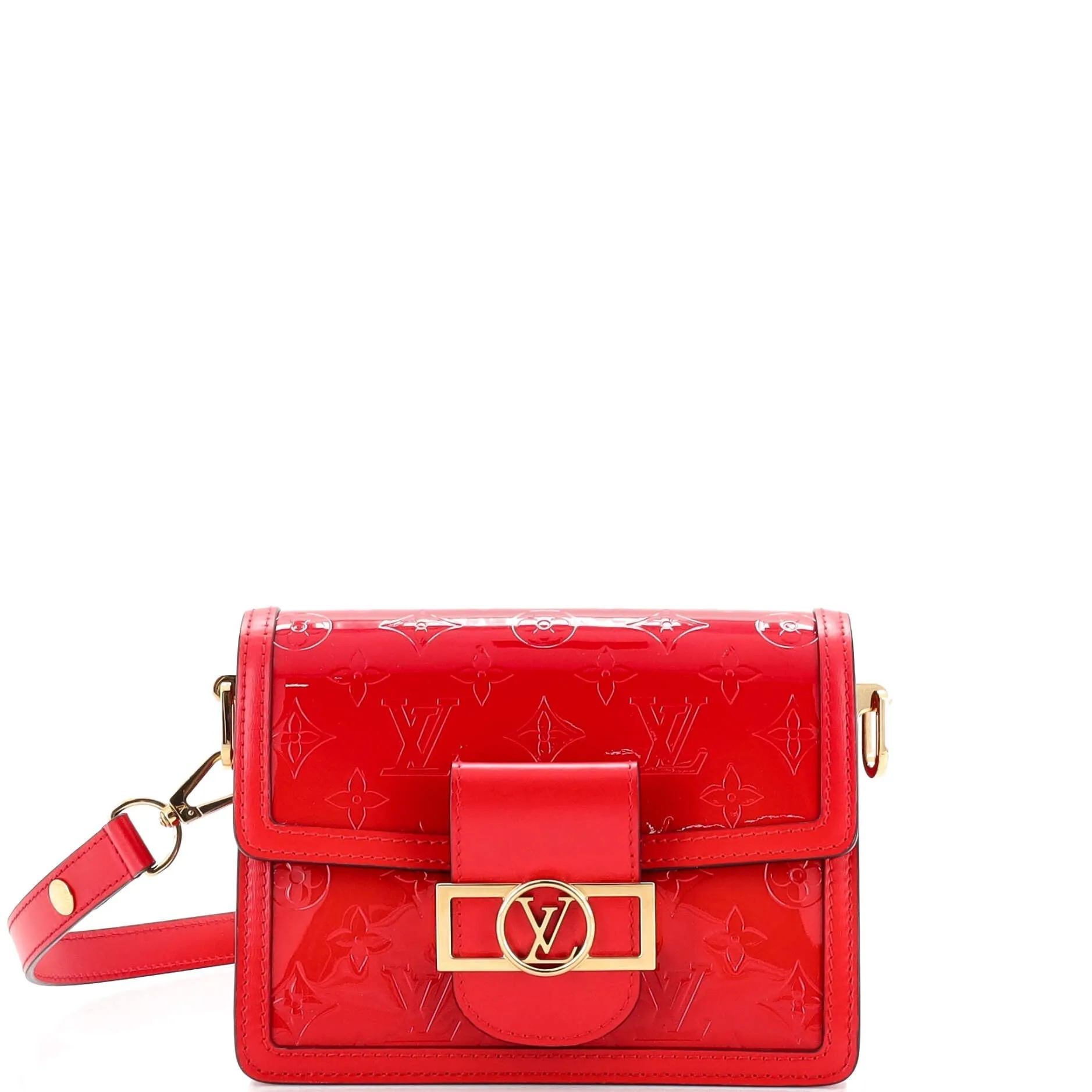 Designer Dauphine Shoulder Bag Monogram Vernis Mini