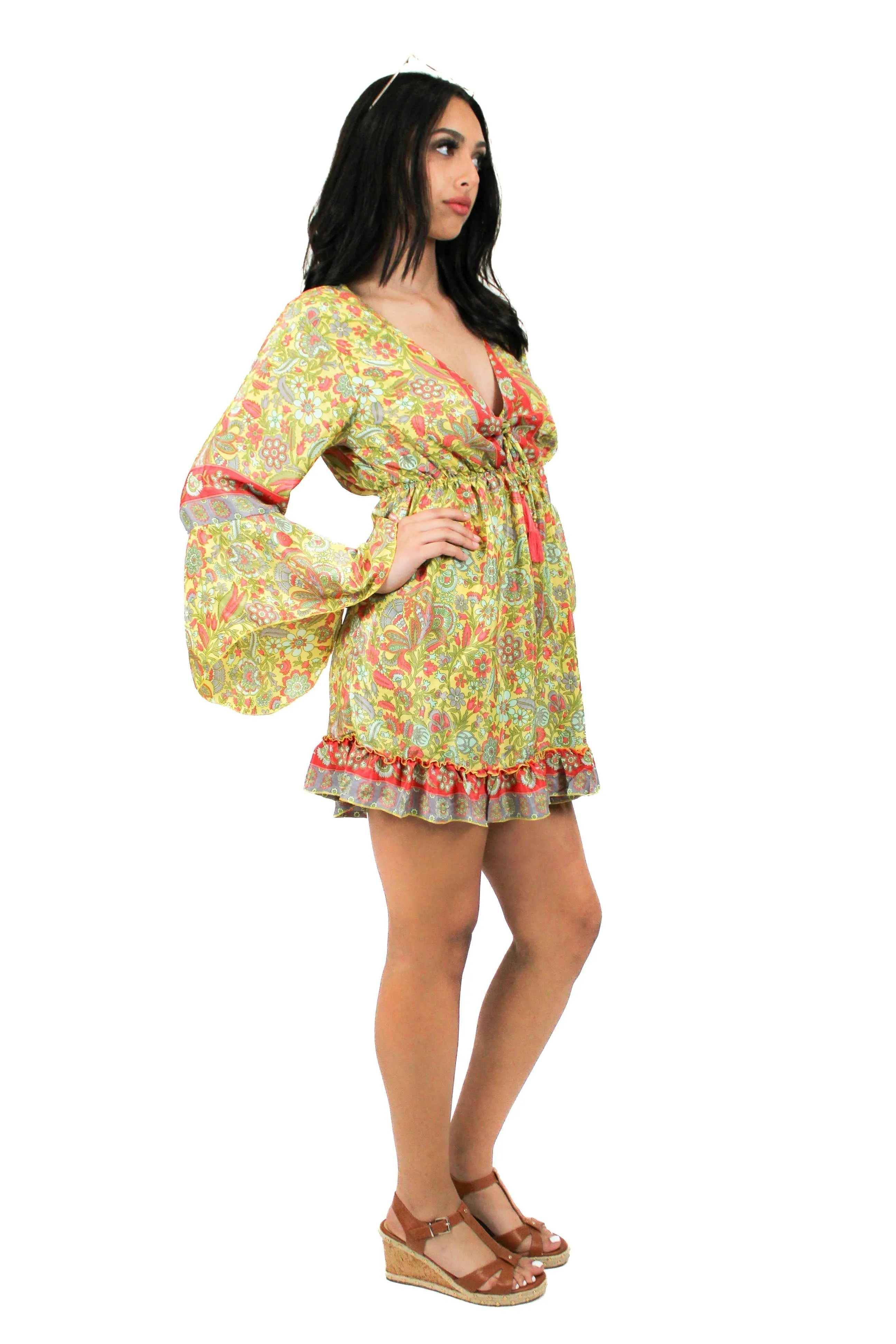 DK-5049 Dress in Purple Mix