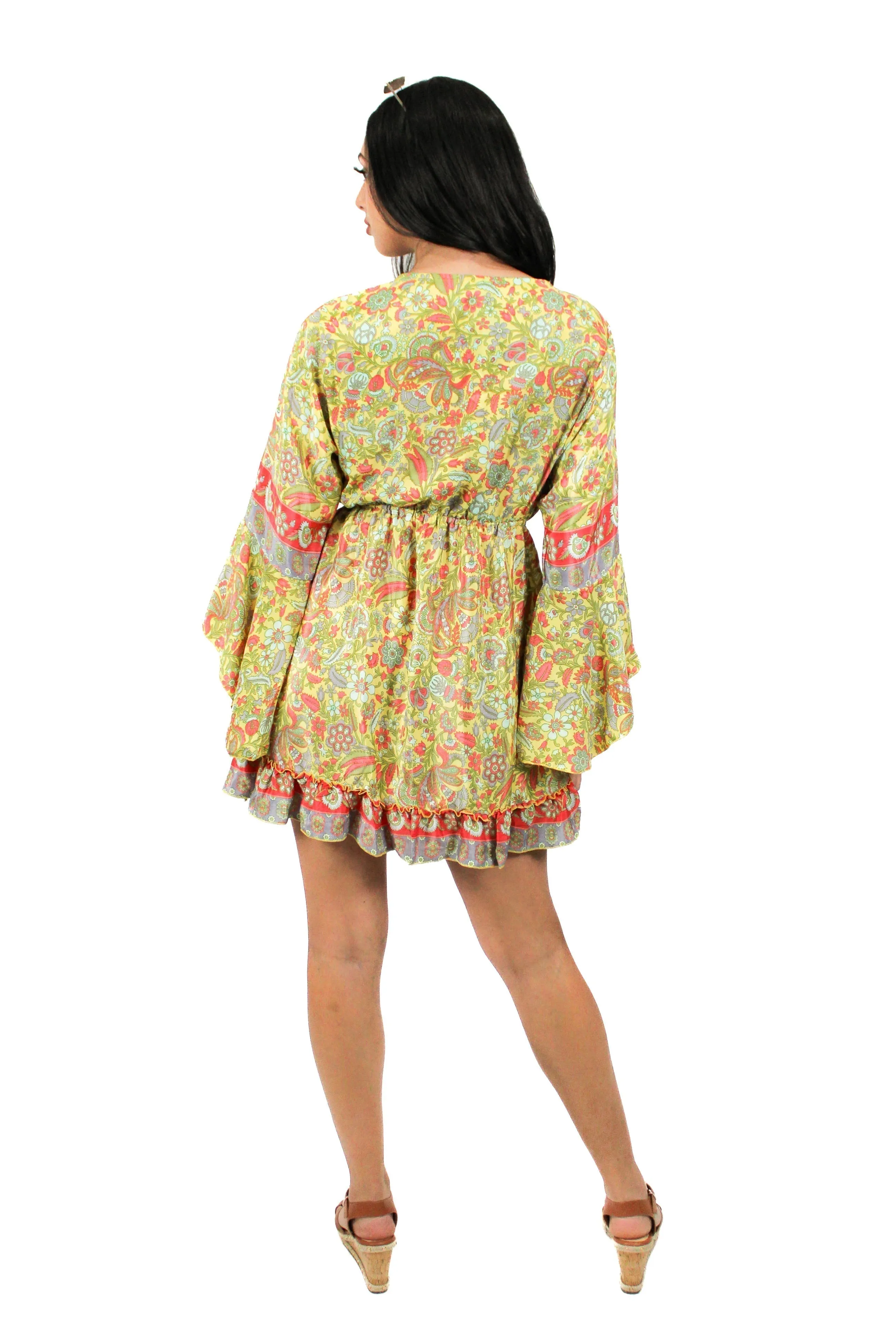 DK-5049 Dress in Purple Mix