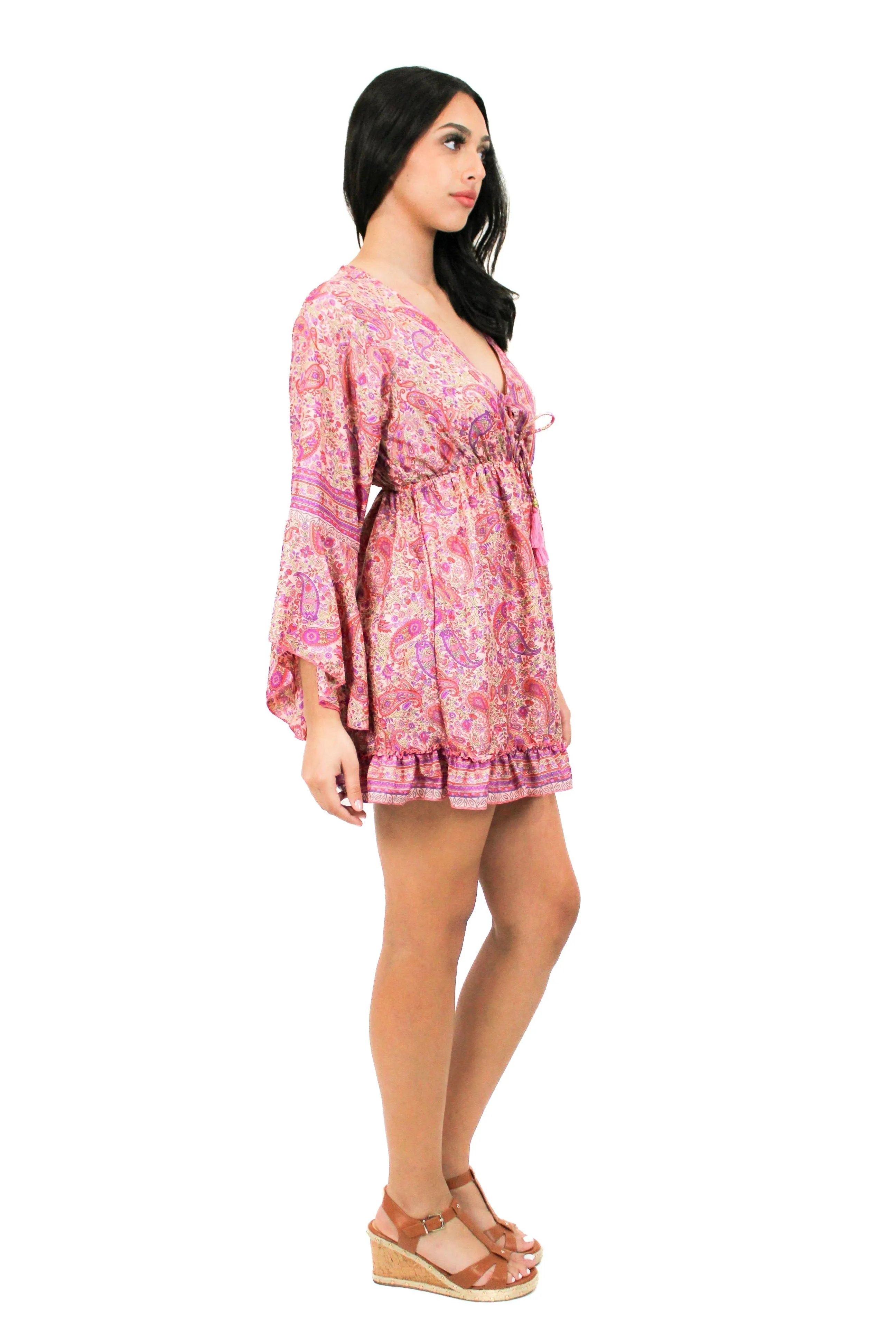 DK-5049 Dress in Purple Mix