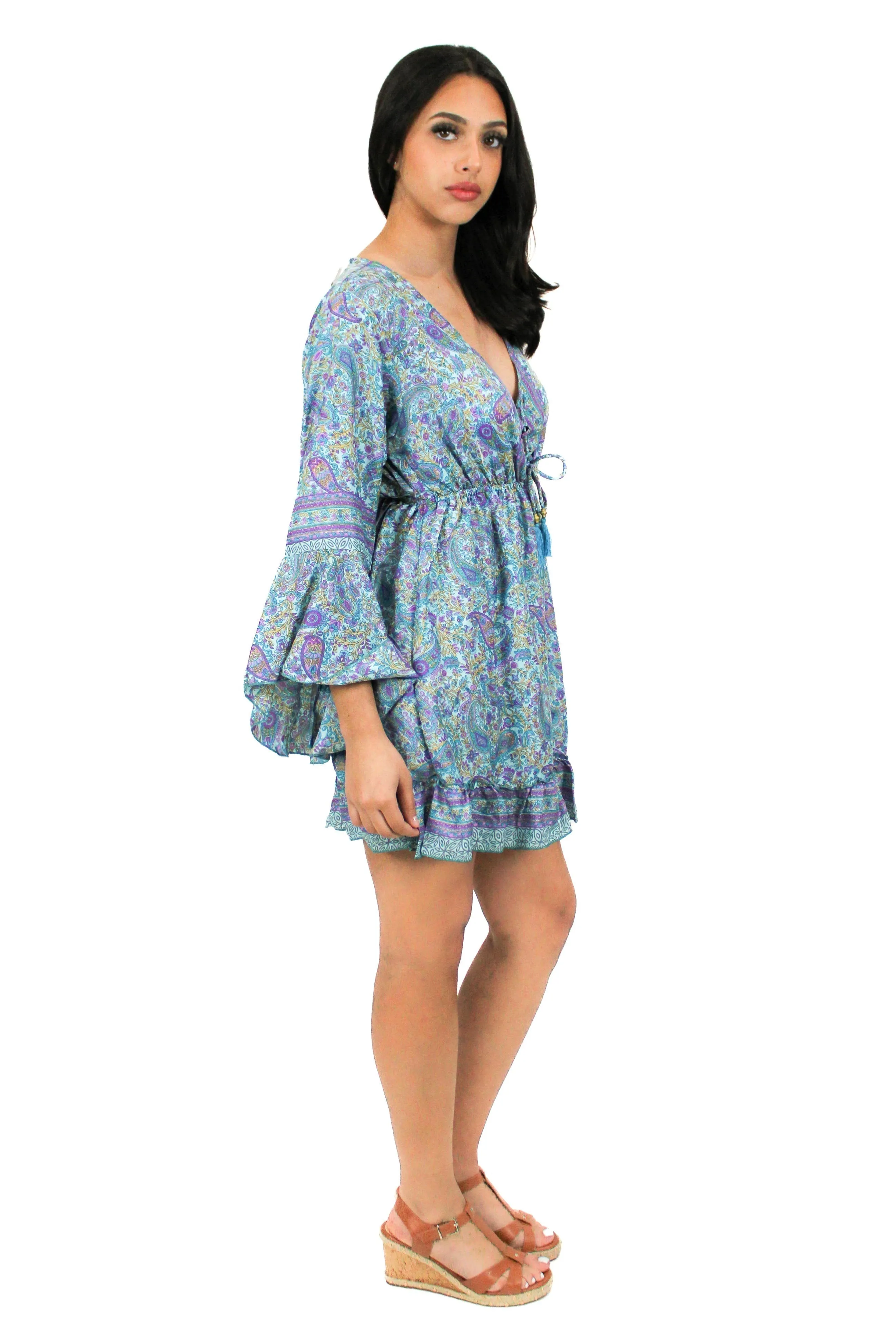 DK-5049 Dress in Purple Mix