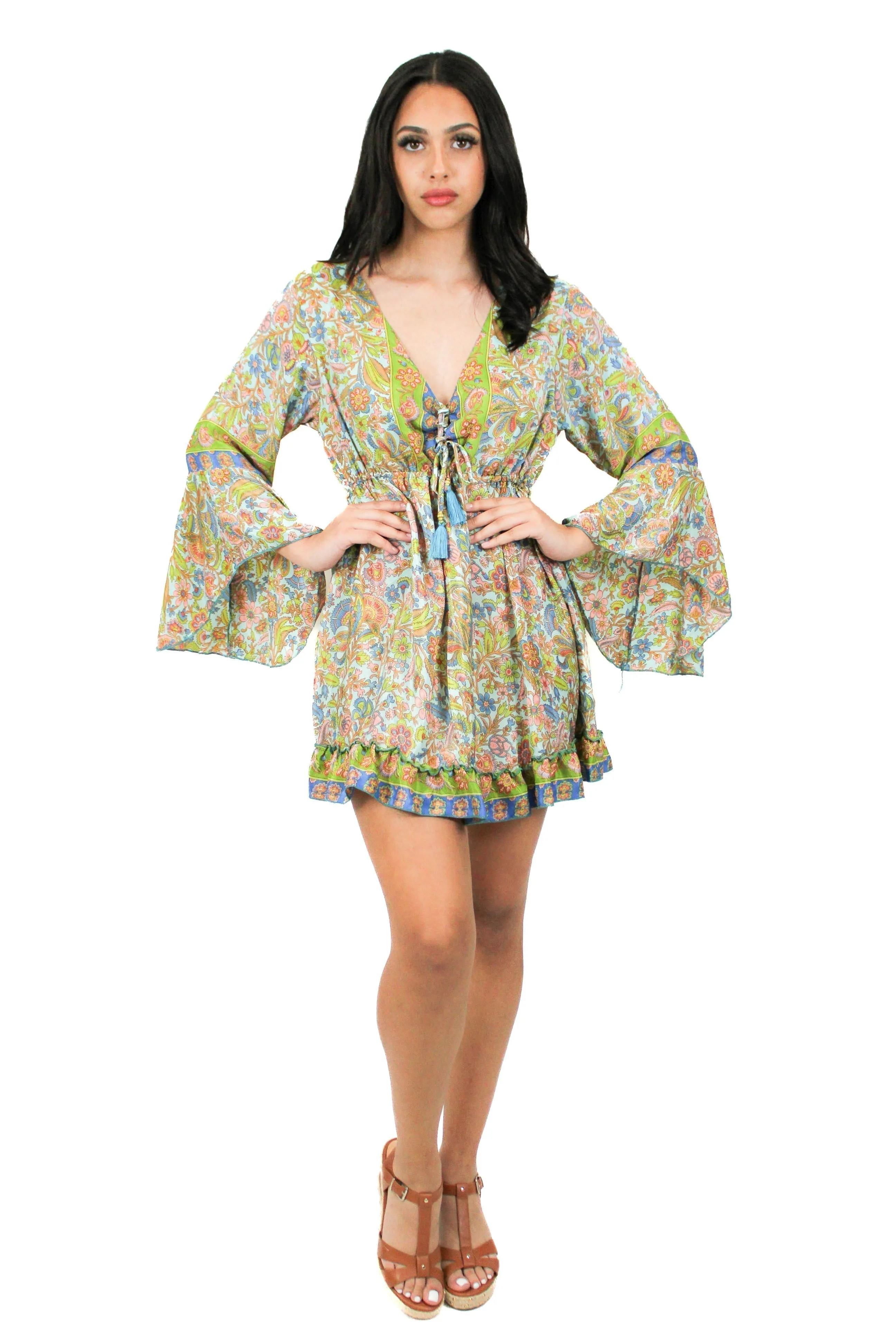 DK-5049 Dress in Purple Mix