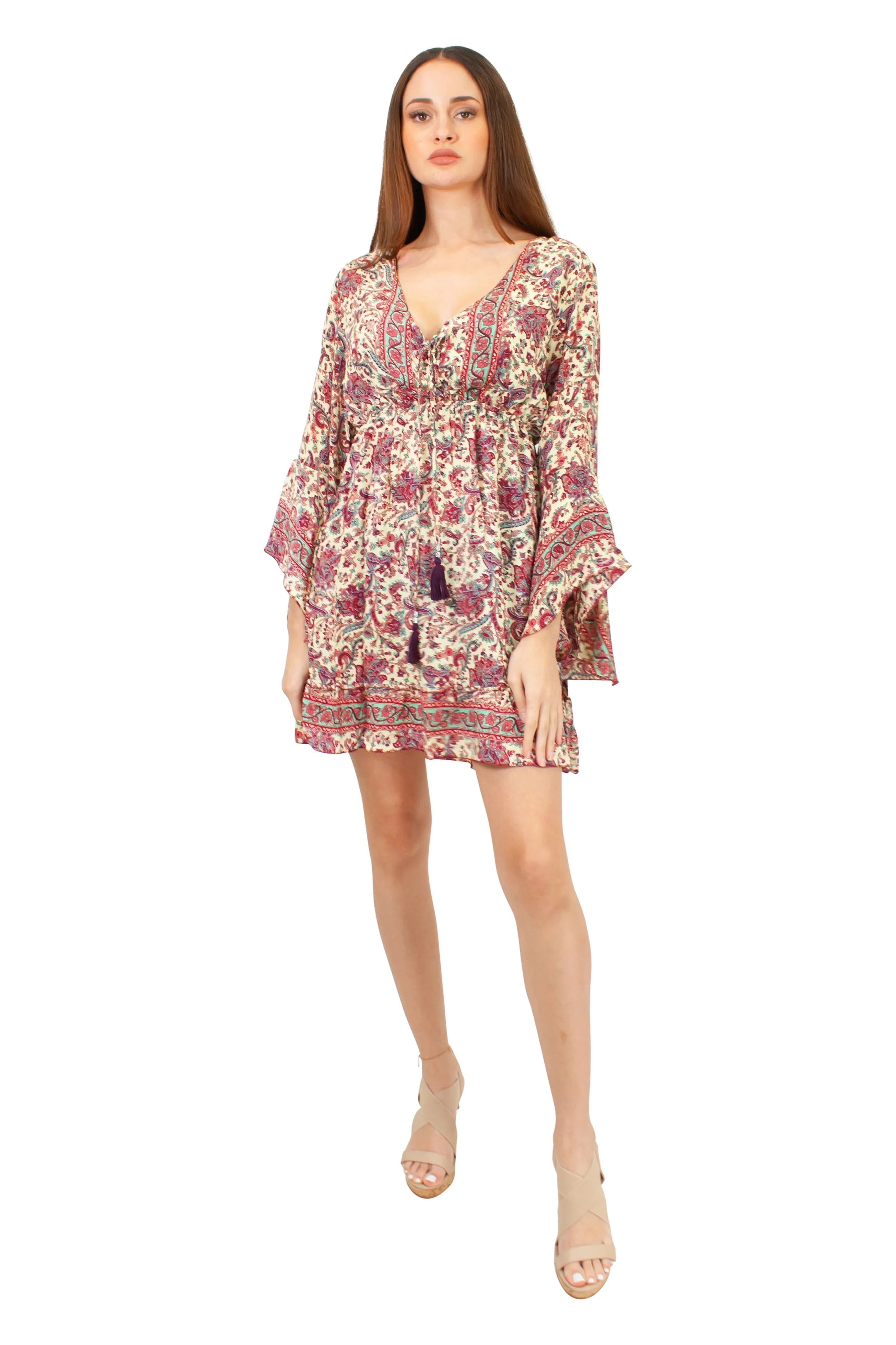 DK-5049 Dress in Purple Mix
