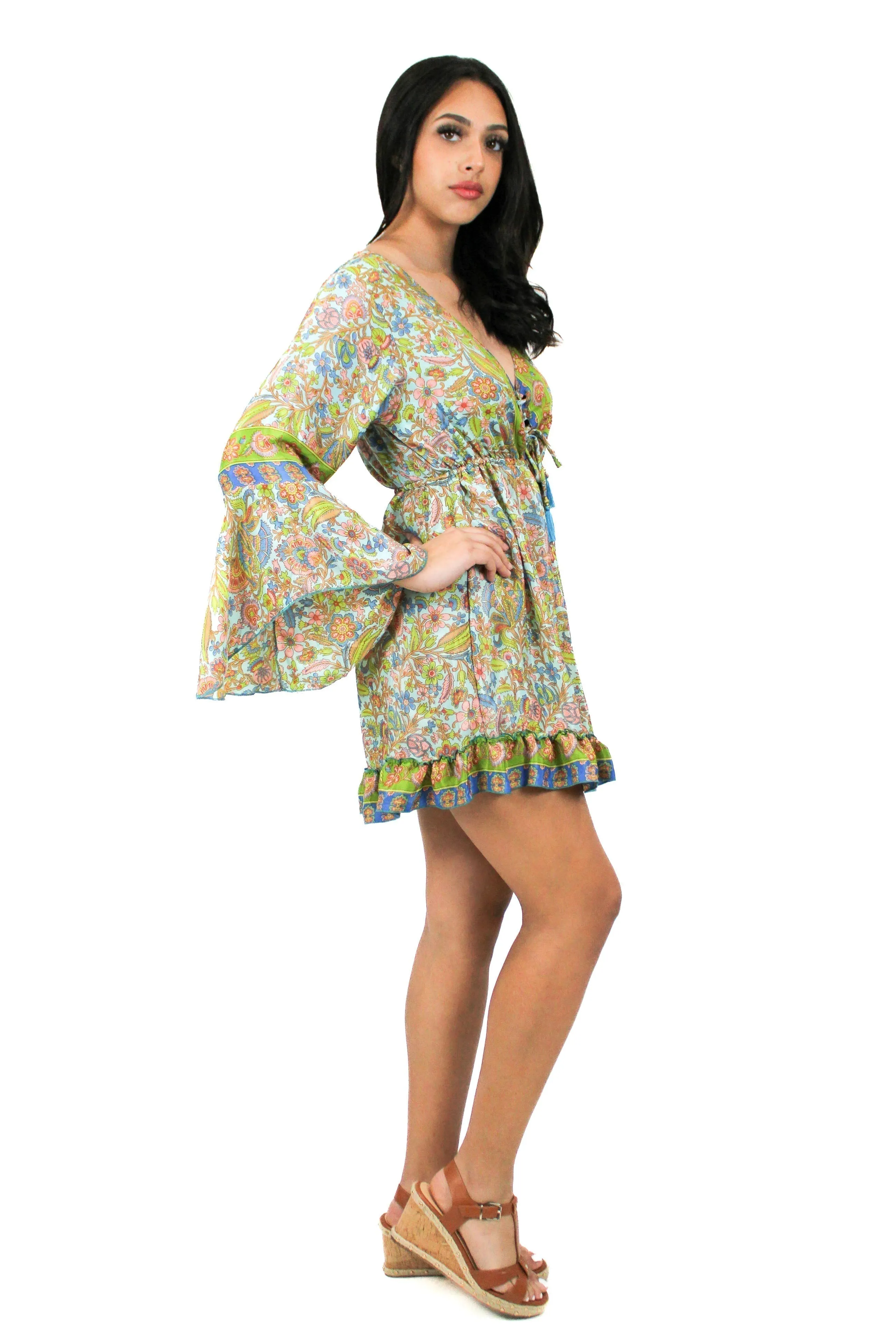 DK-5049 Dress in Purple Mix