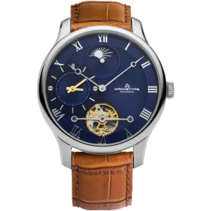 Dorian Automatic Silver Tan Navy