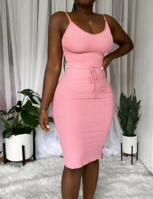 DUSTYROSE RIBBED TUNIC | DRESS
