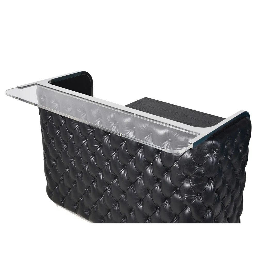 DWELL Leather Button Bar - Black