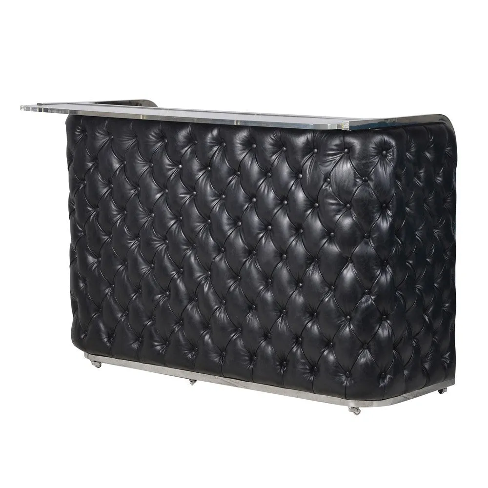 DWELL Leather Button Bar - Black