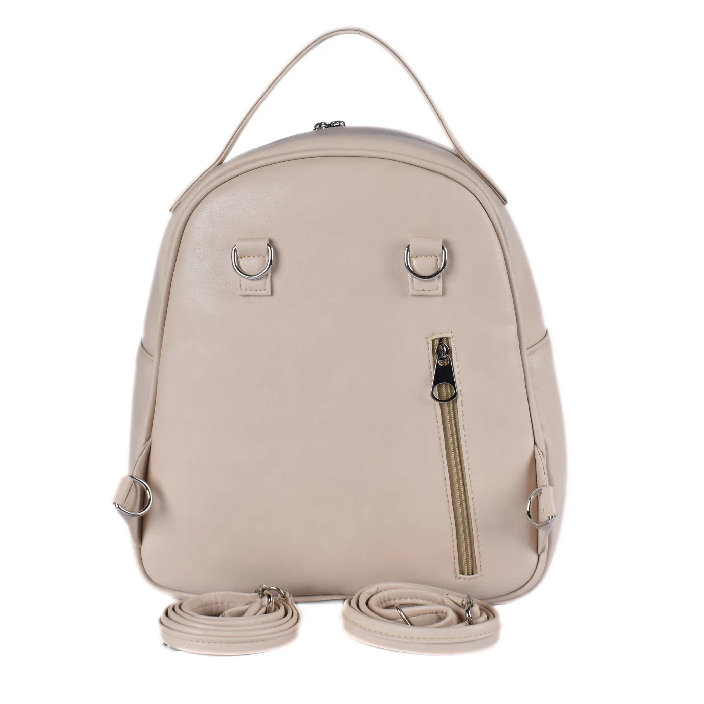 Embossed Leather Backpack Bag