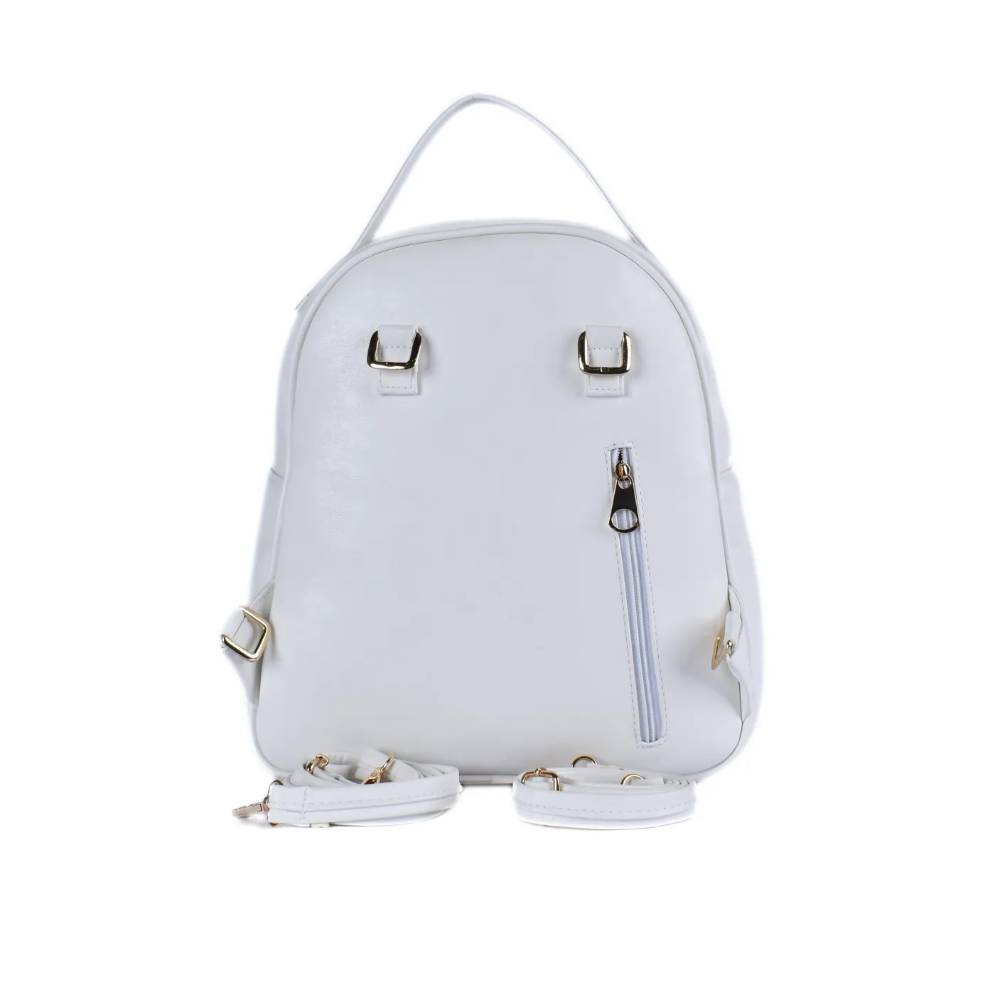 Embossed Leather Backpack Bag