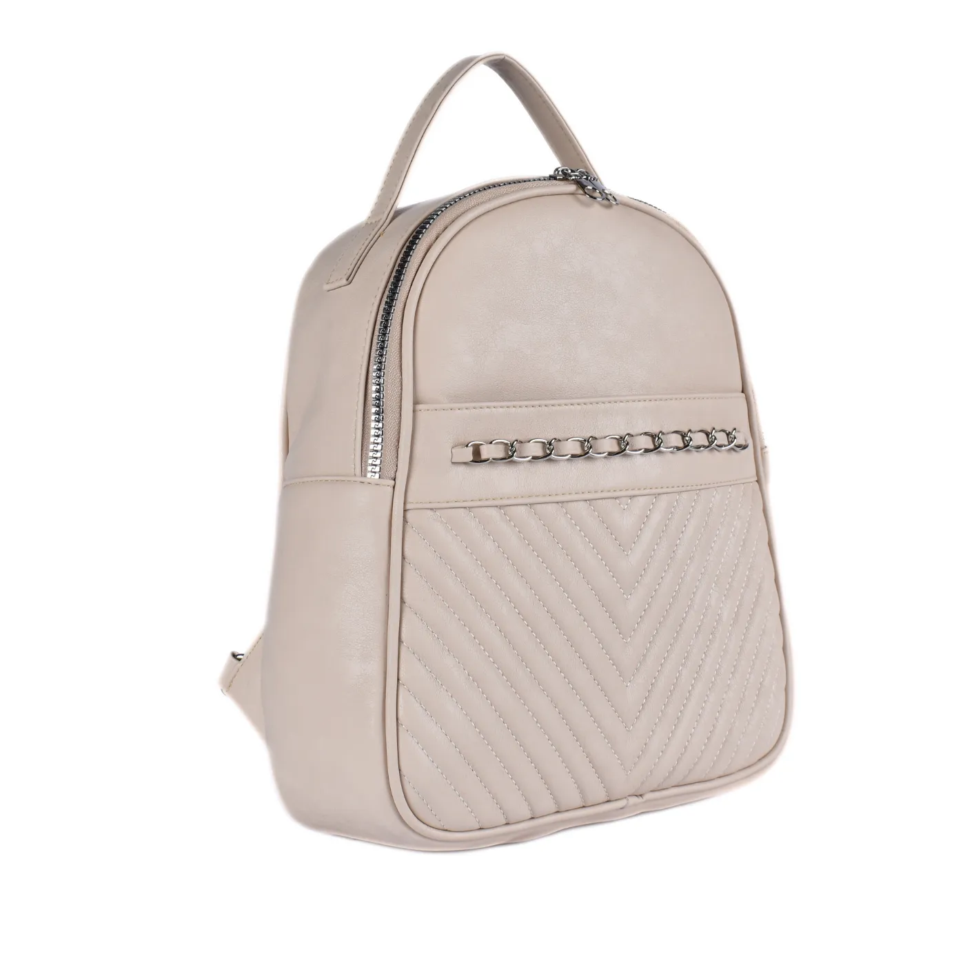 Embossed Leather Backpack Bag