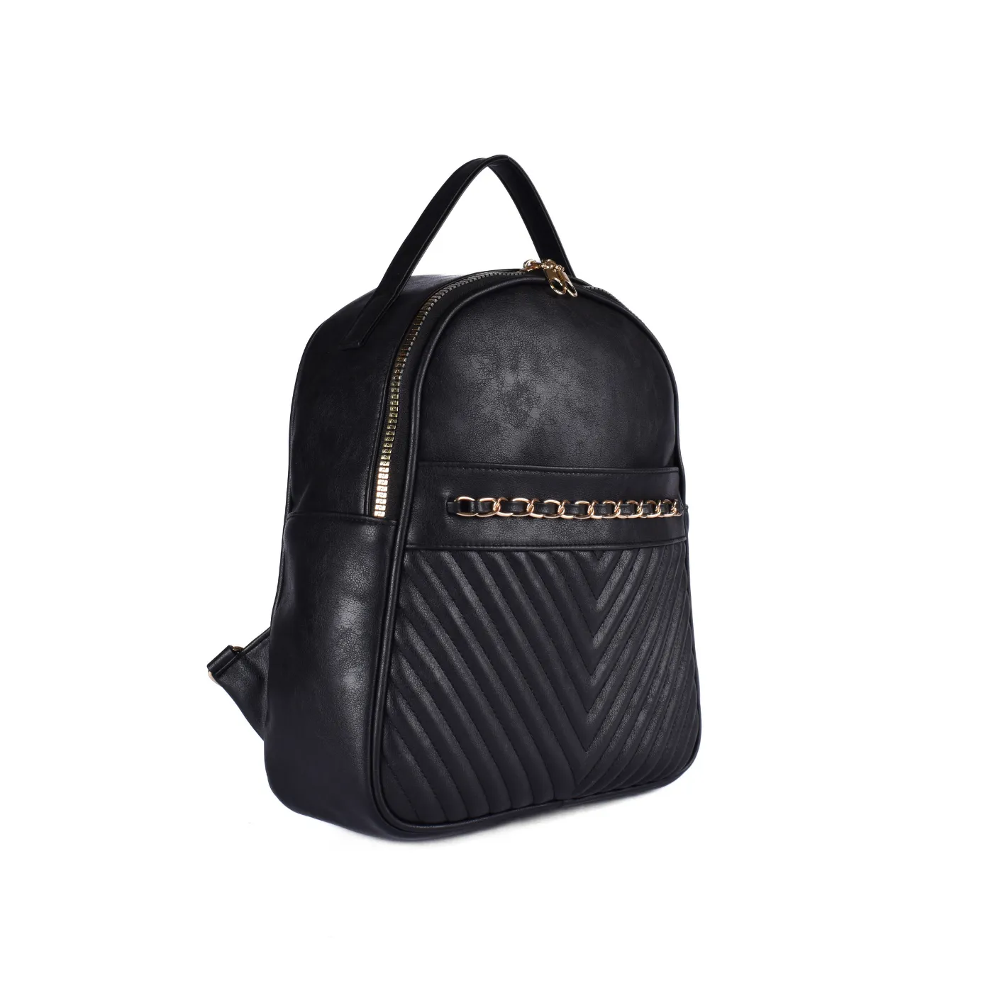 Embossed Leather Backpack Bag