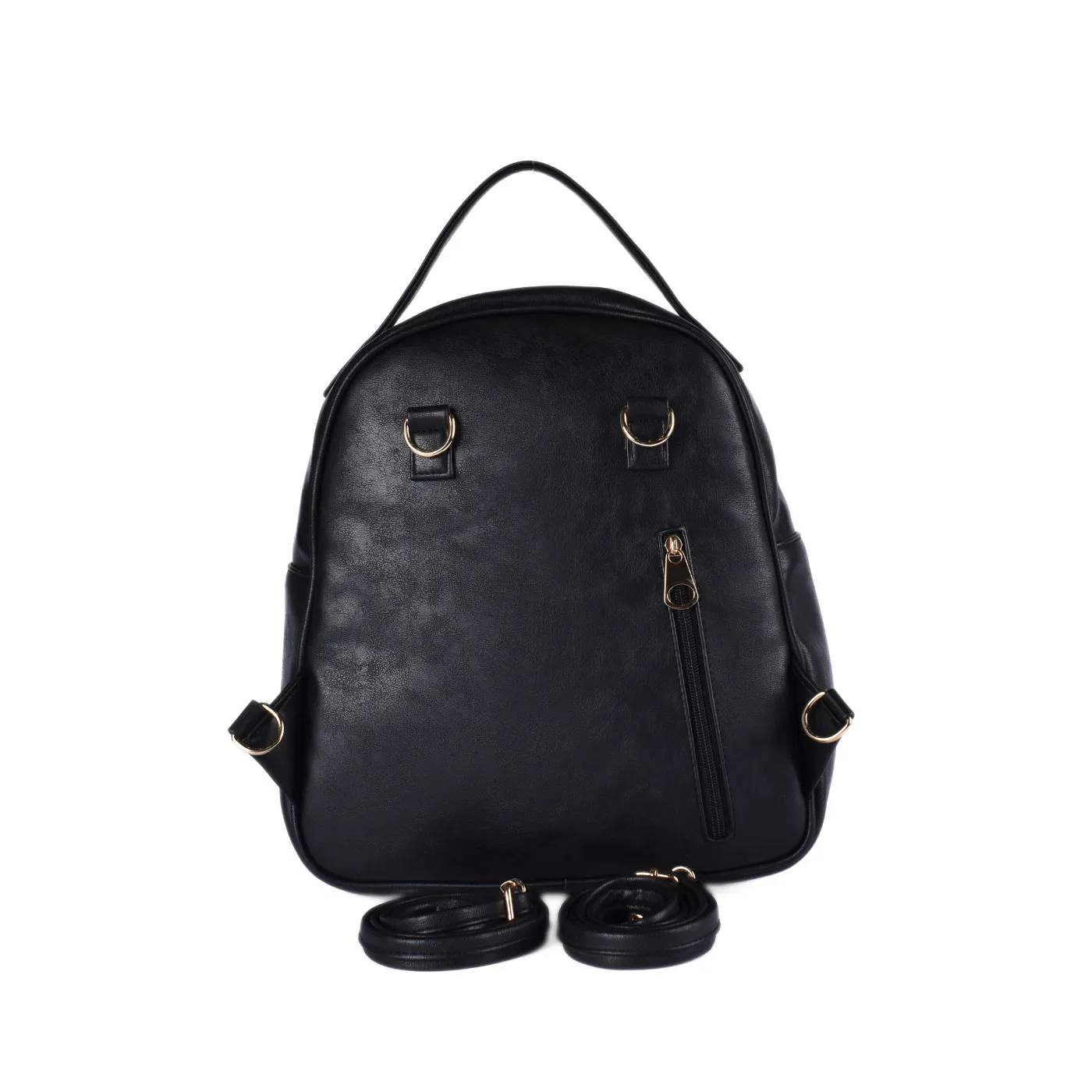 Embossed Leather Backpack Bag