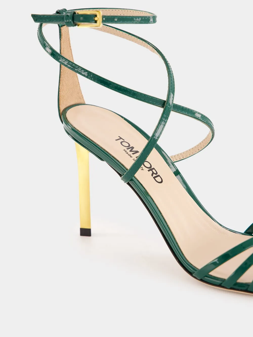 Emerald Green Patent Leather Ida Sandal