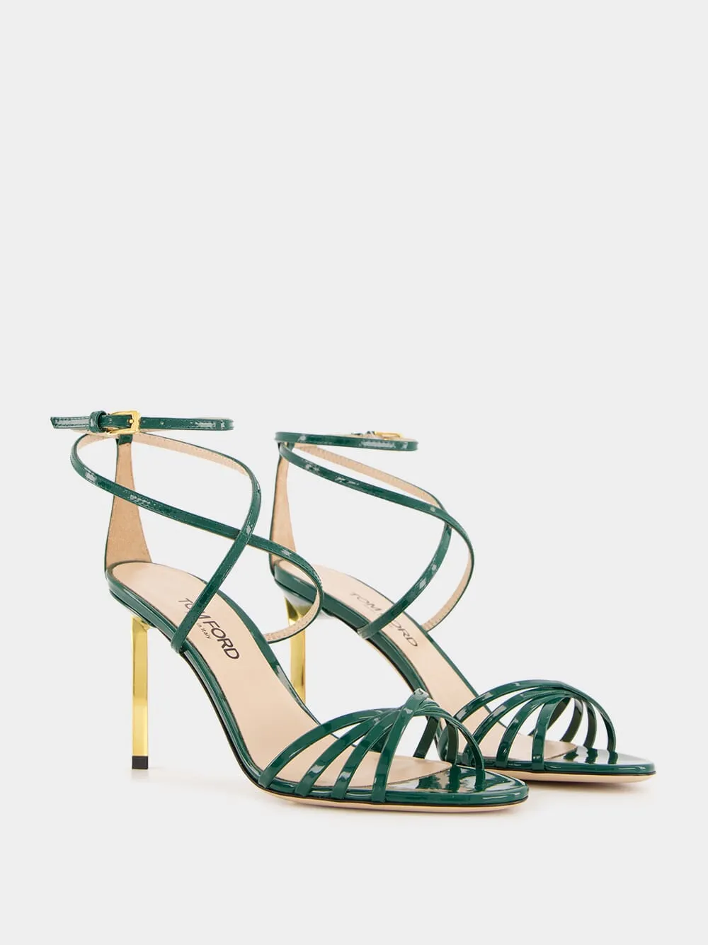Emerald Green Patent Leather Ida Sandal