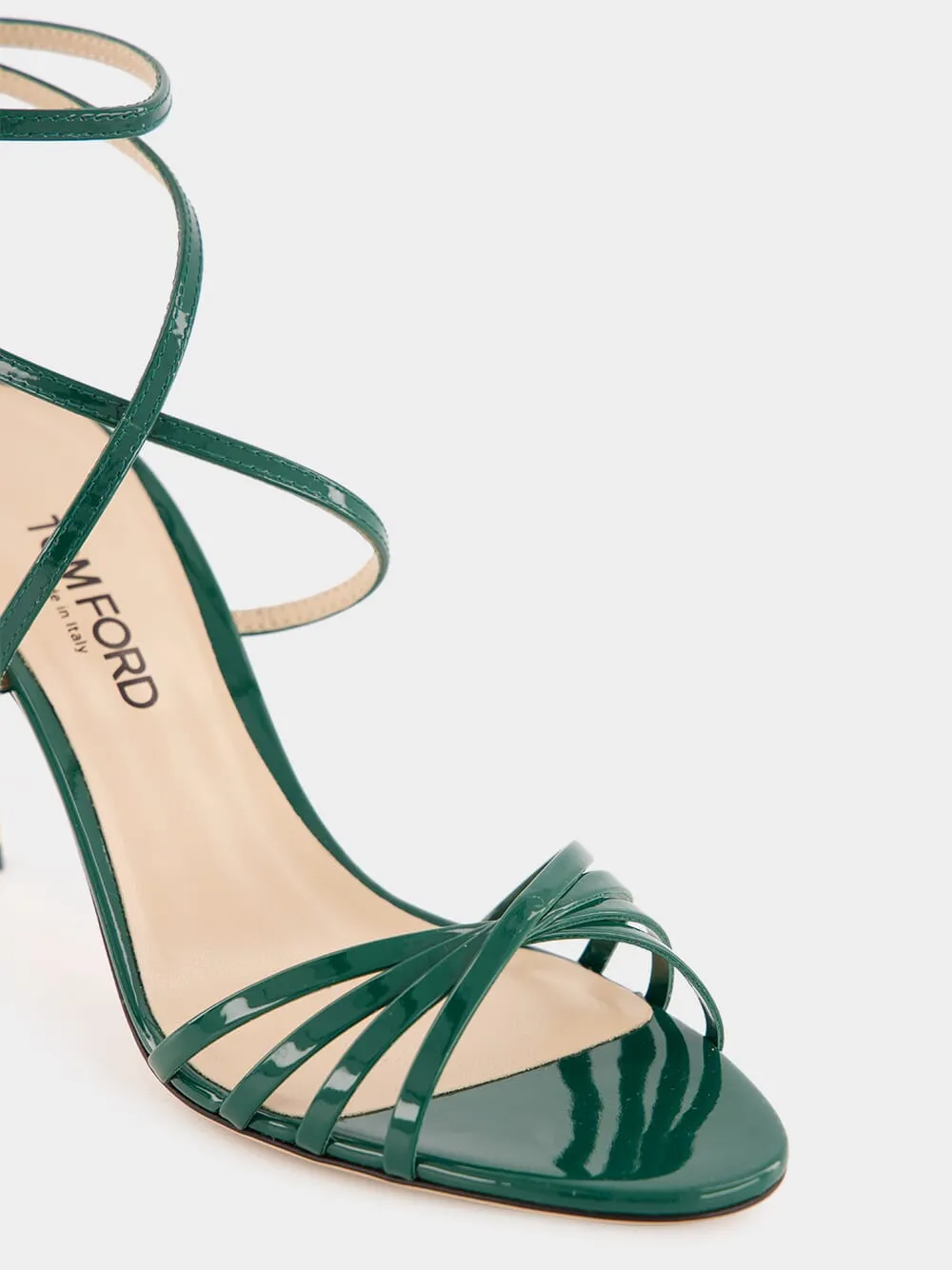 Emerald Green Patent Leather Ida Sandal