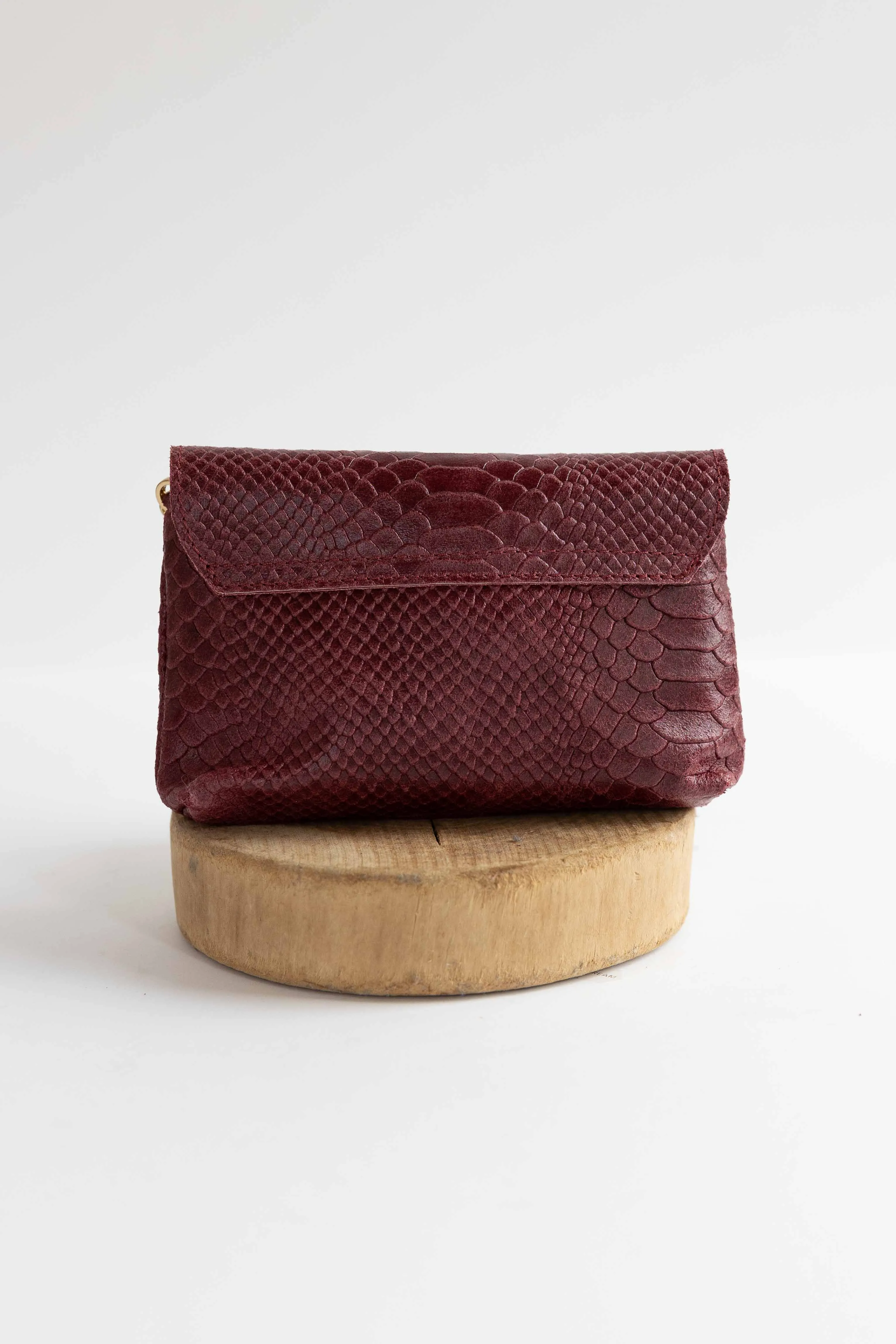 [GERMAN FUENTES] BUMBLEBEE LEATHER BAG-BURGUNDY