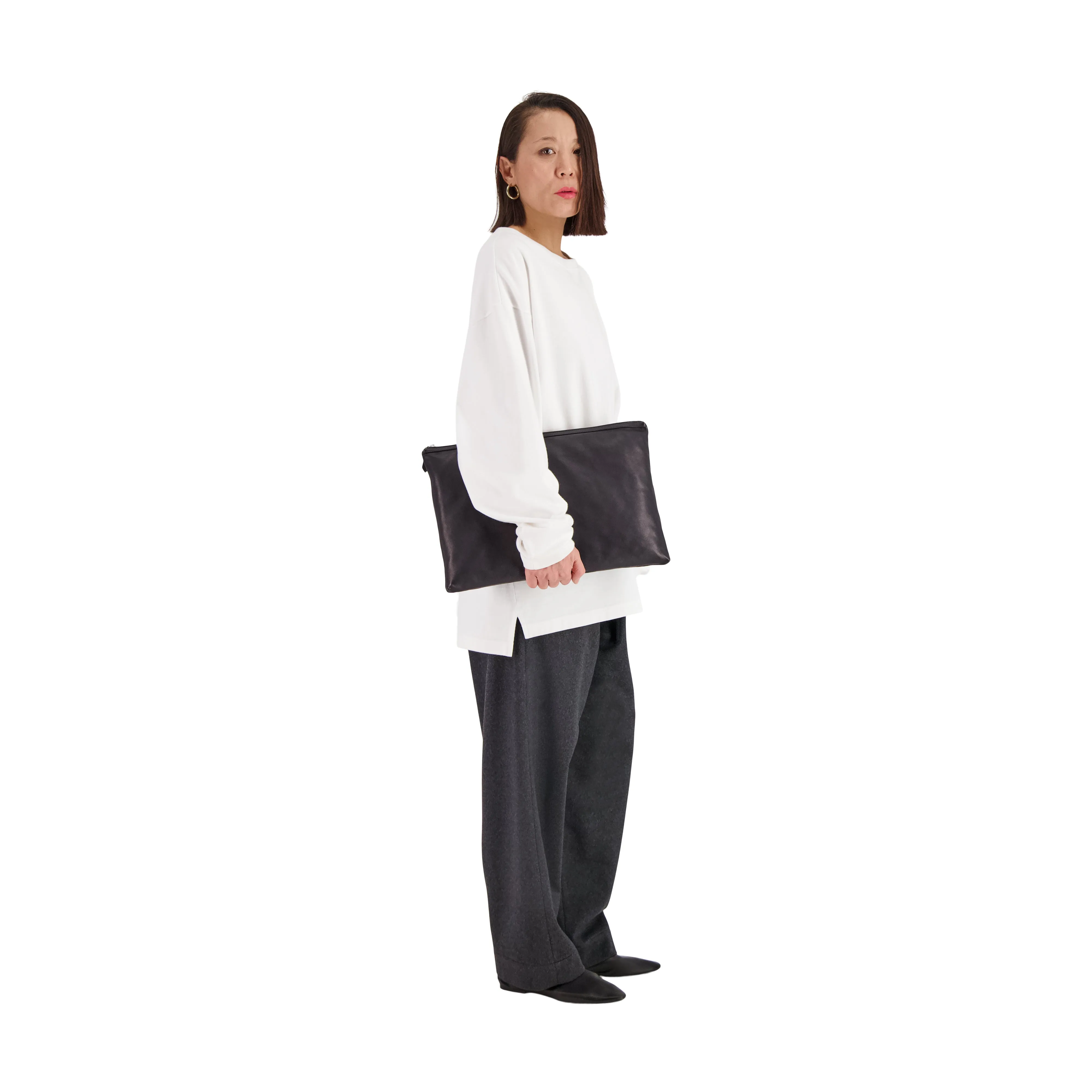 Gustav Downfilled Calf Leather Laptop Bag